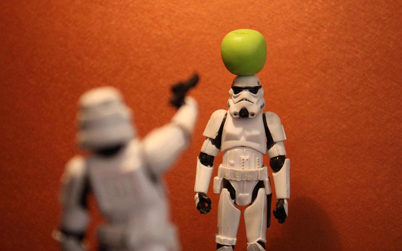 star wars stormtroopers apples orange background 1680x1050  Video Games Star Wars HD Art