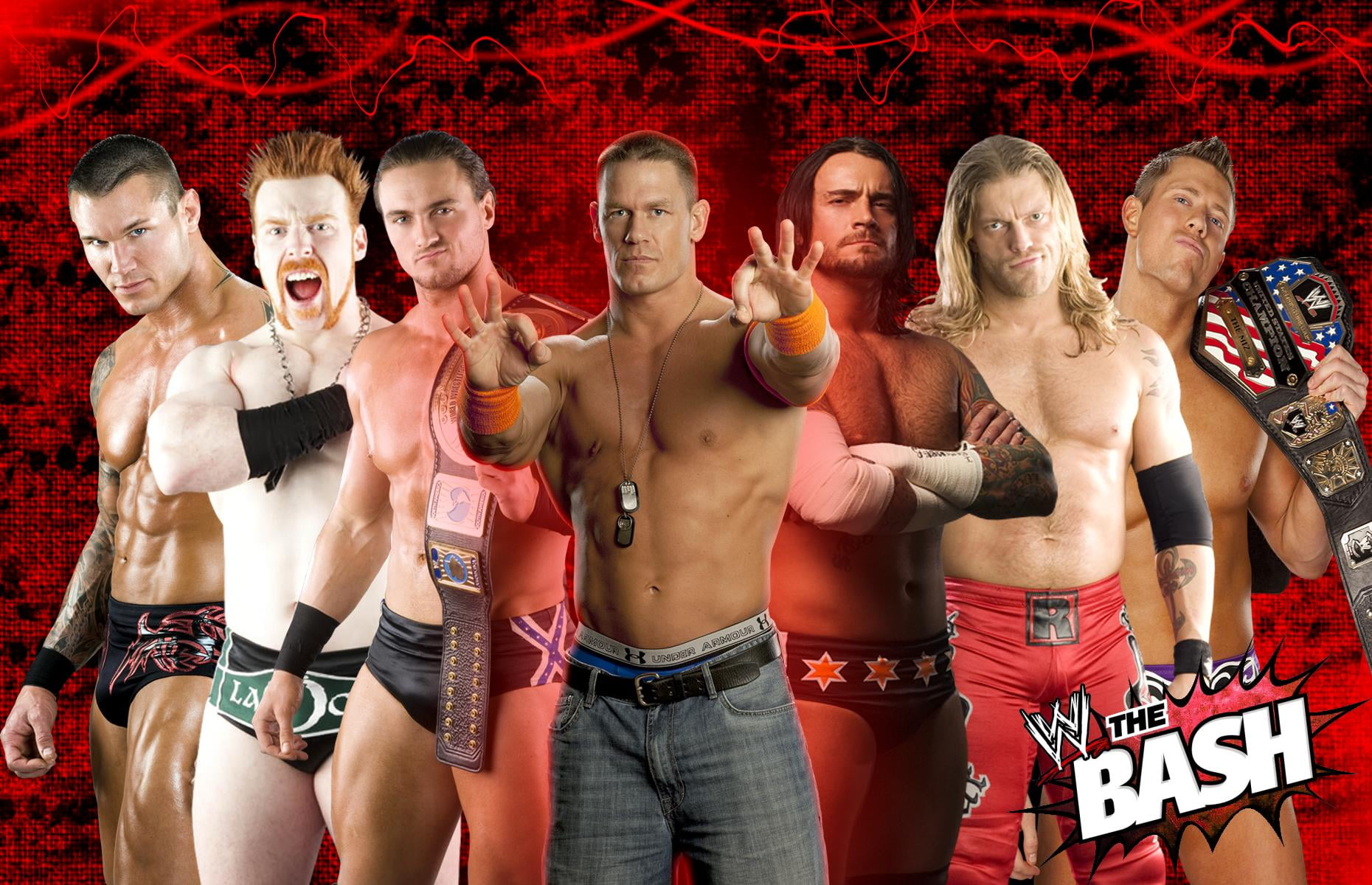 WWE The Bash, WWE superstars, super star, young adult, group of people
