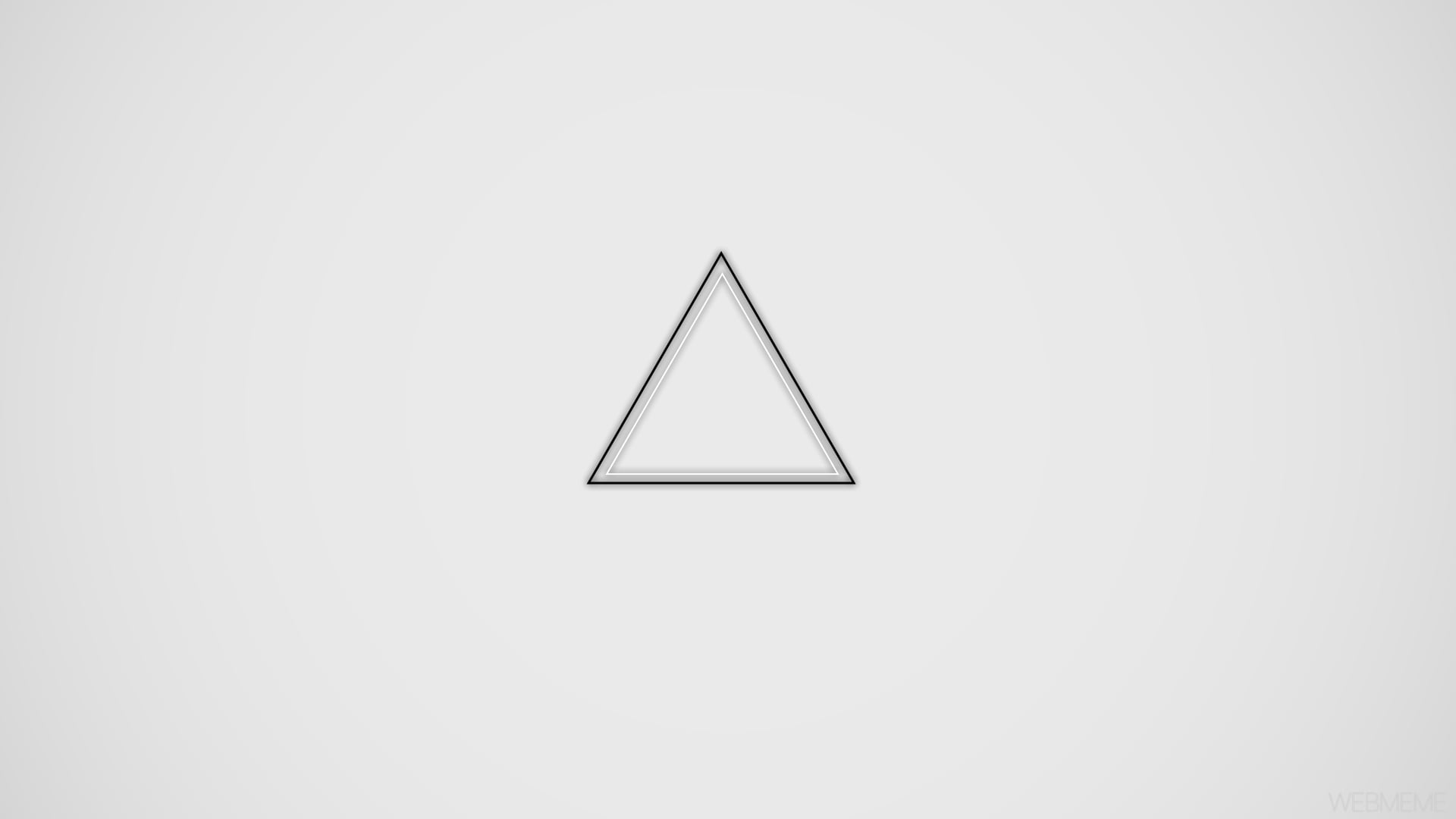 triangle illustration, minimalism, geometry, black, white, gray