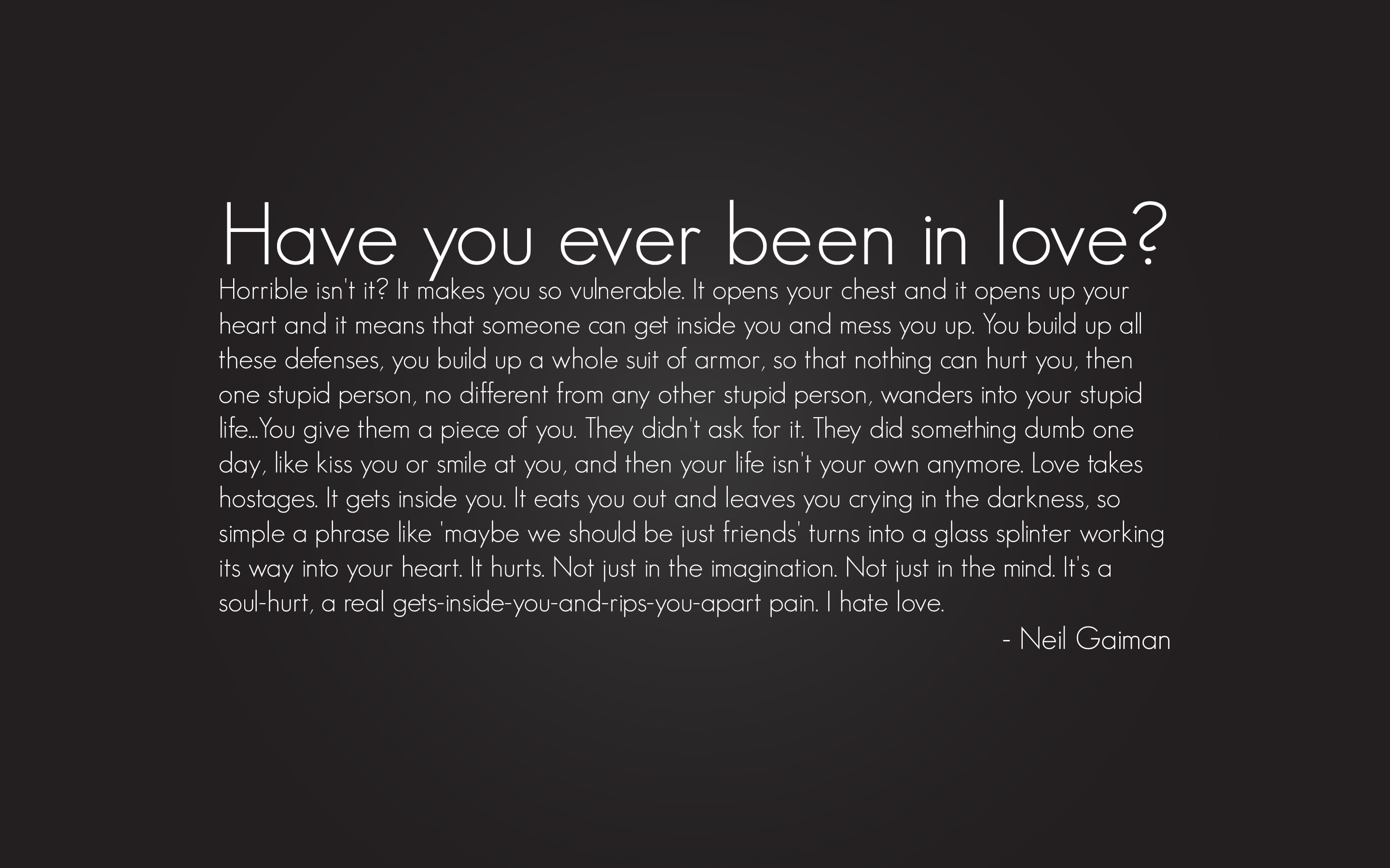 text, Neil Gaiman, quote, love