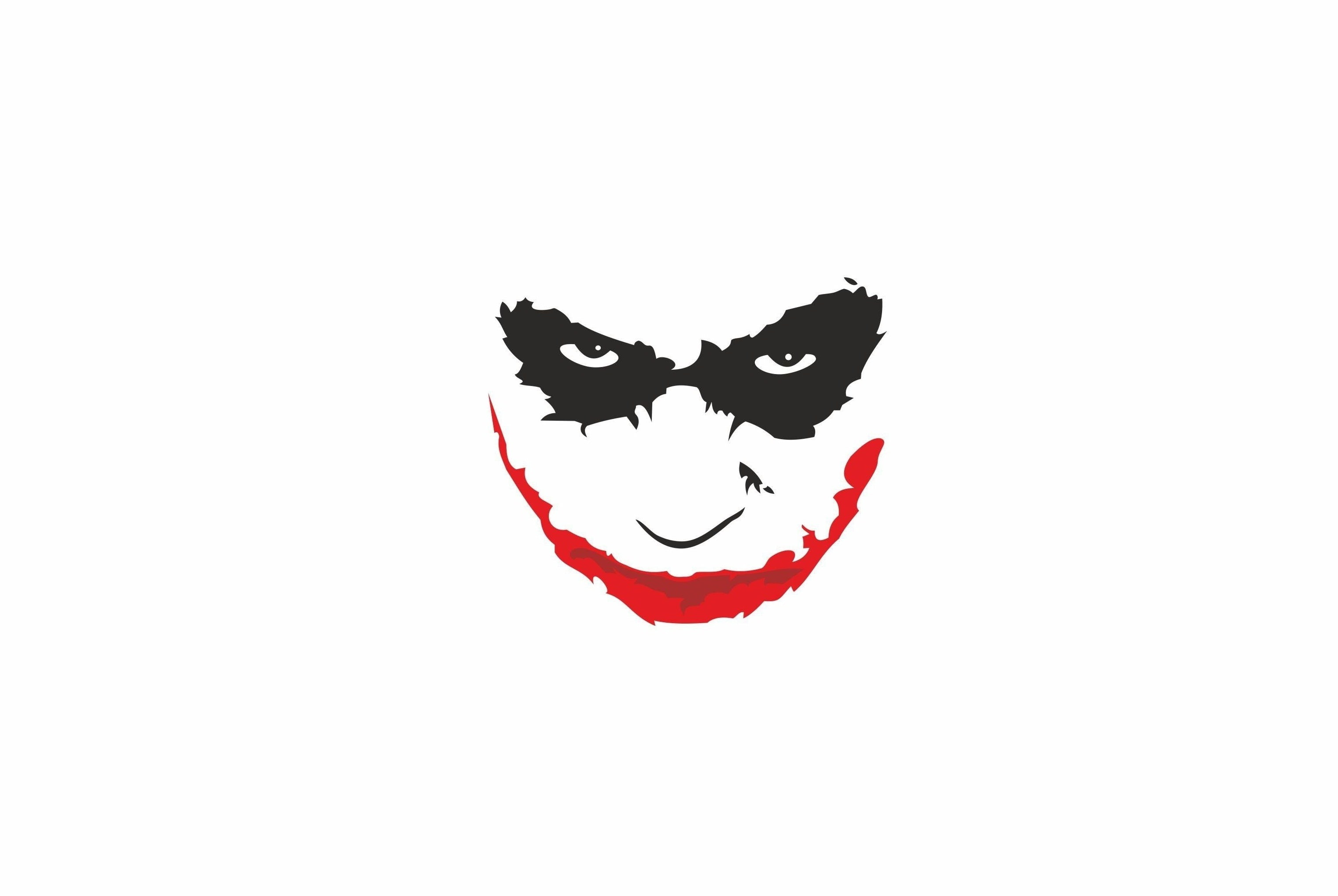 abstract, Batman, black, eyes, Joker, minimalism, red, copy space