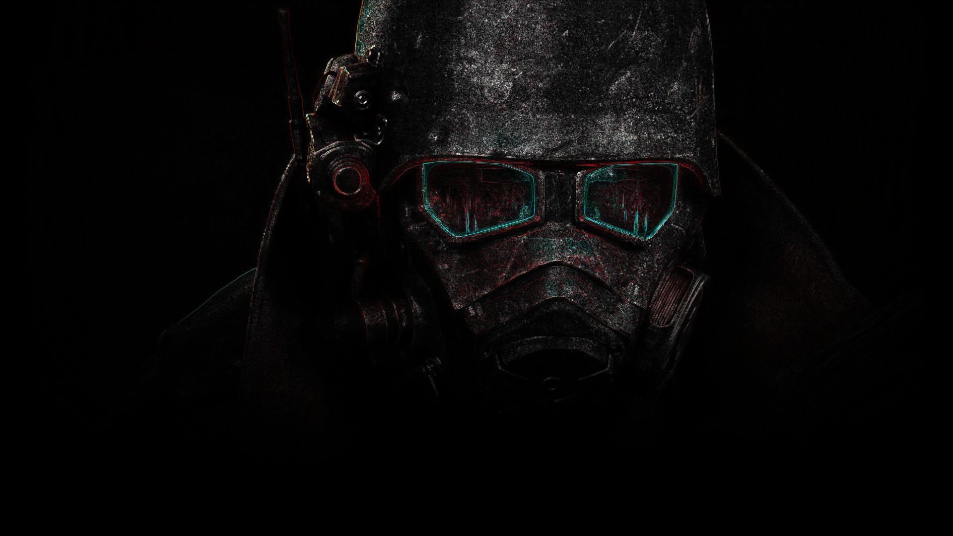 Free download | HD wallpaper: Fallout Black Helmet Dark HD, man wearing ...