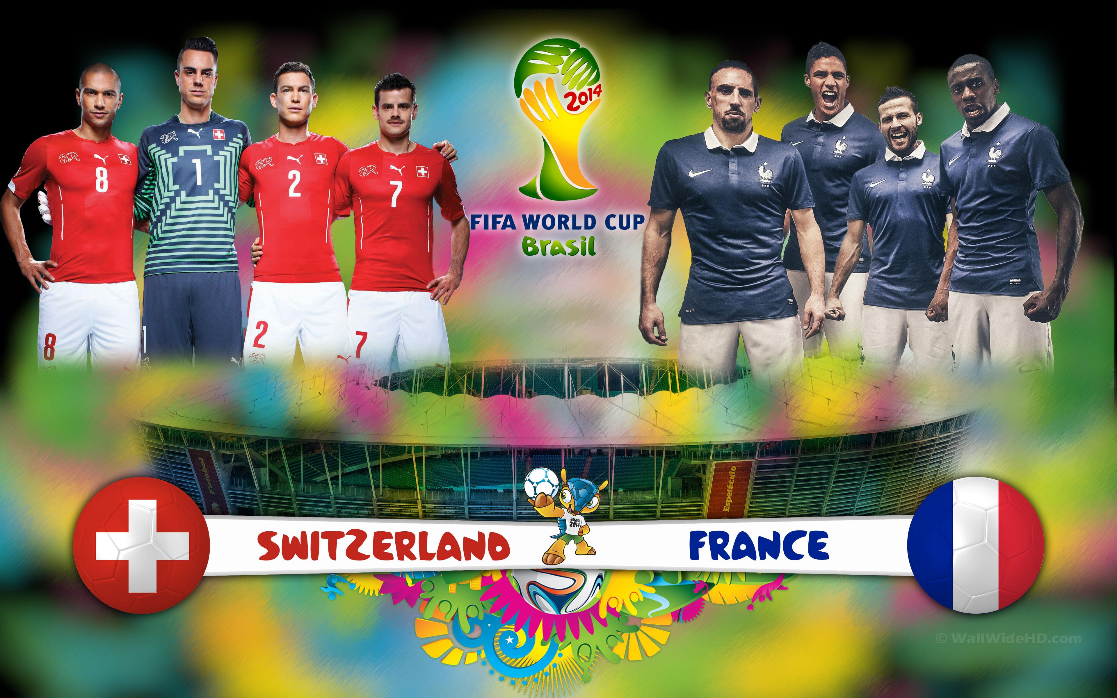 Switzerland vs France 2014 World Cup Group E Football Match