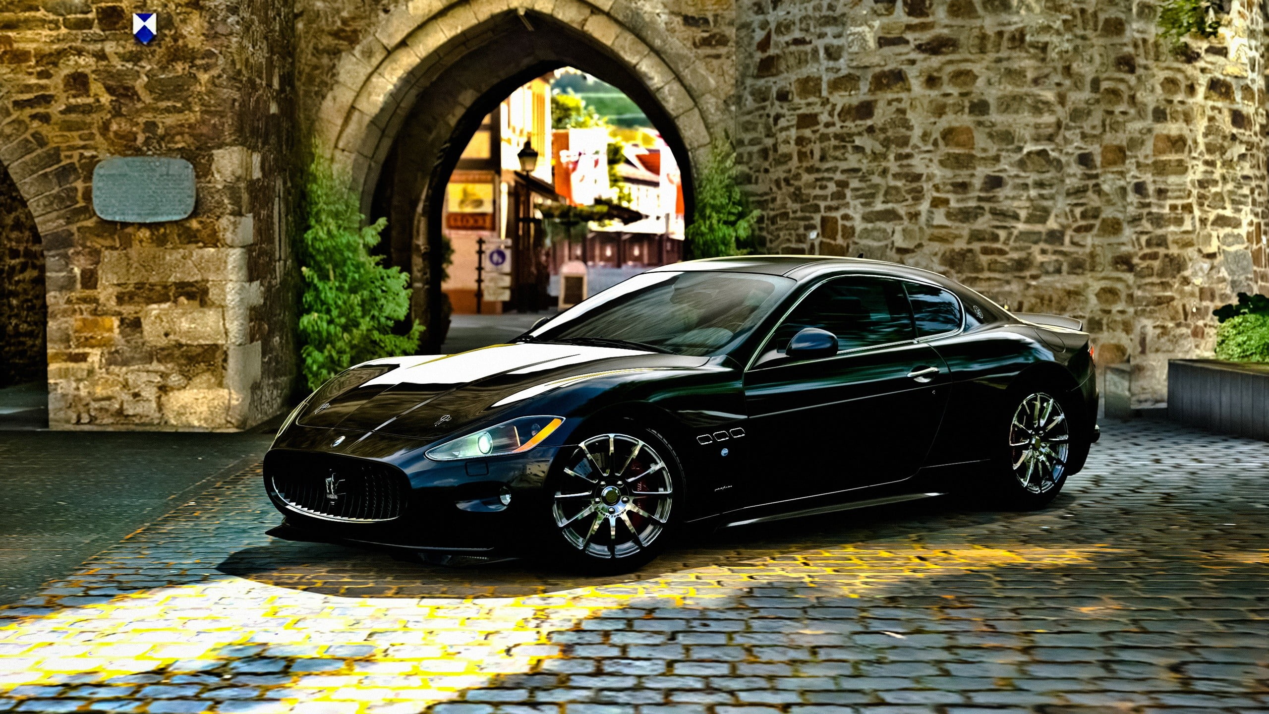 black coupe, Maserati, Maserati GranTurismo, car, motor vehicle