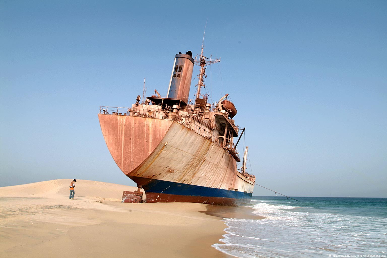 brown and white sail boat, Africa, ship, abandoned, wreck, nautical vessel