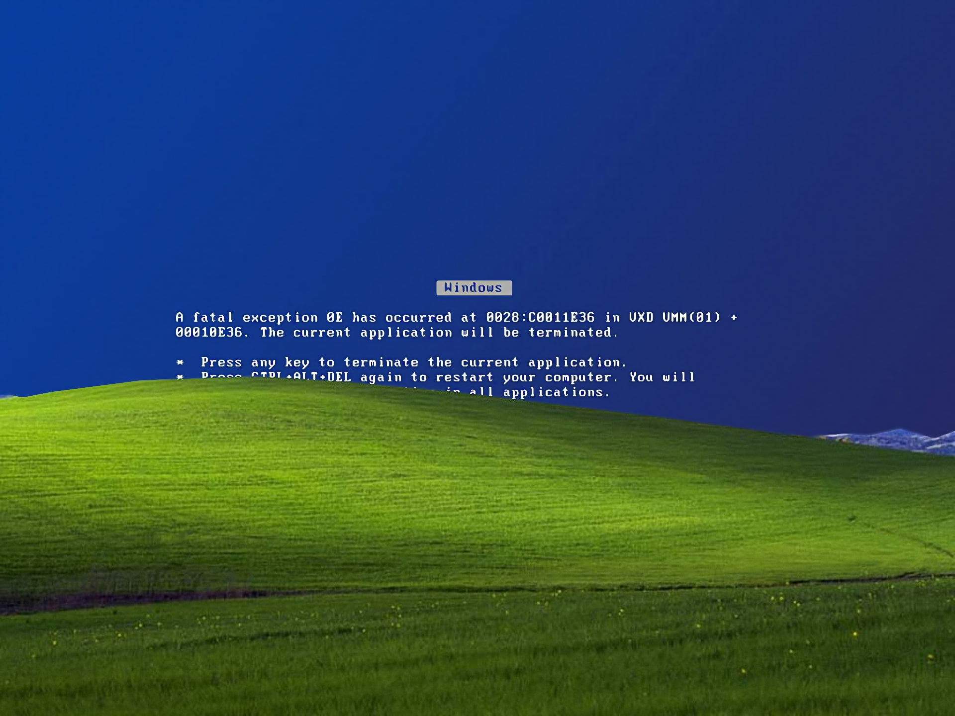 windows xp error microsoft windows blue screen of death Technology Windows HD Art
