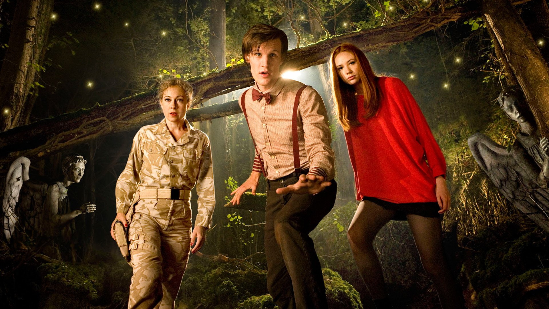 TV Show, Doctor Who, Alex Kingston, Amy Pond, Karen Gillan