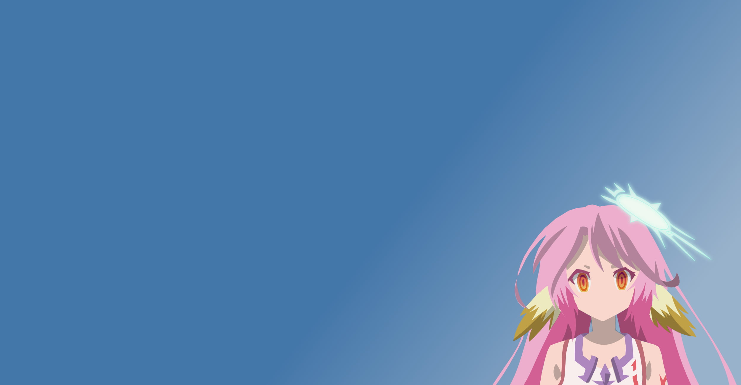 pink haired girl anime character illustration, No Game No Life