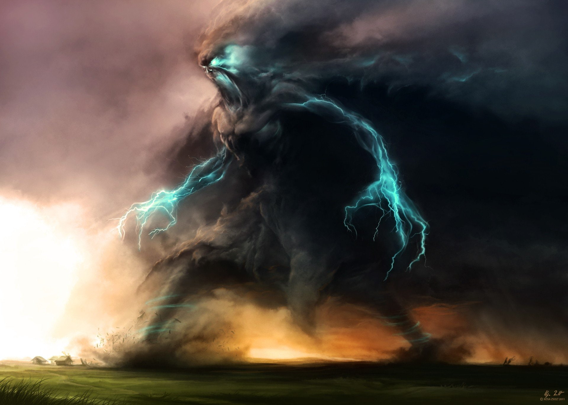 lightning, cloud - sky, smoke - physical structure, motion