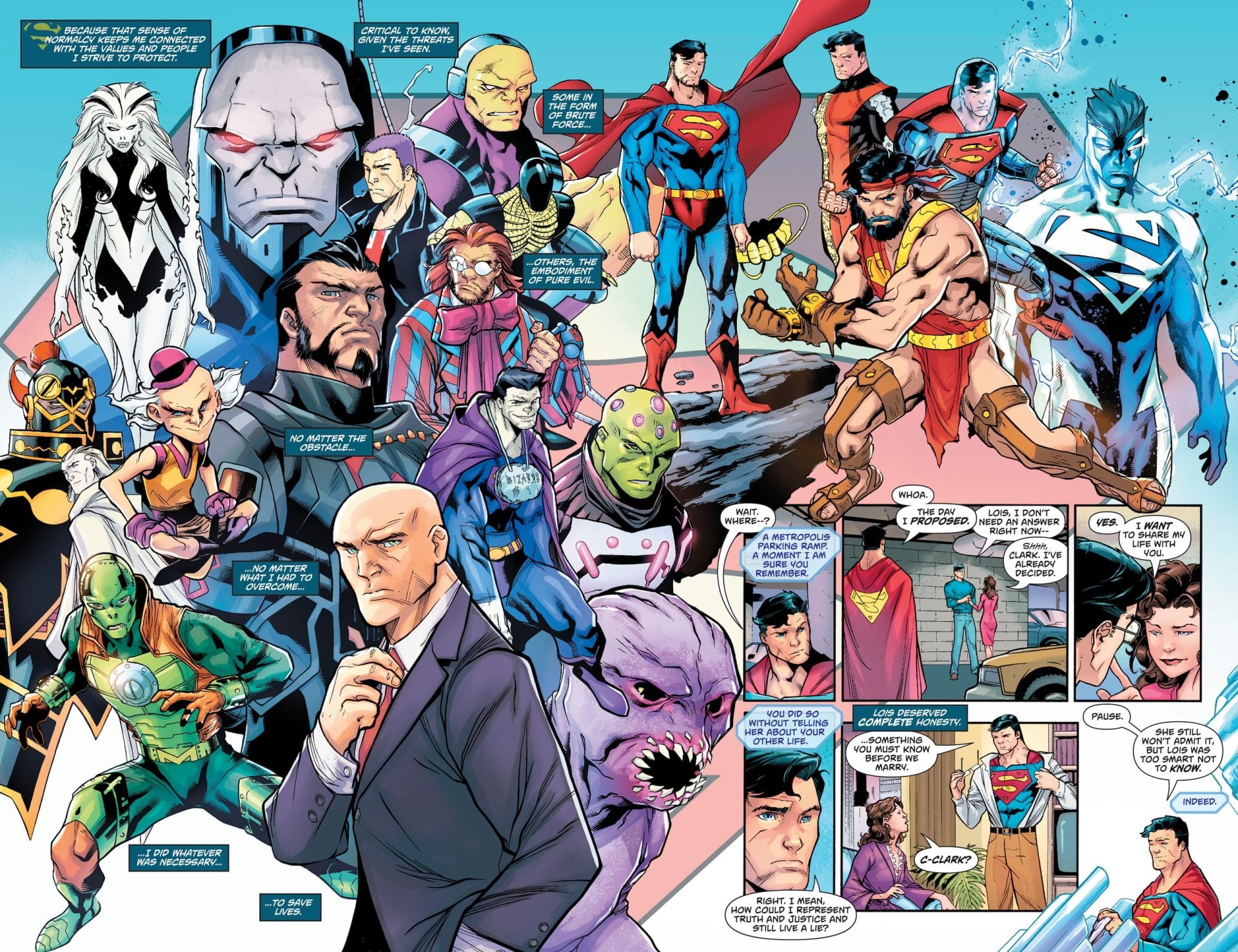 Superman, Bizarro, DC Comics, Darkseid (DC Comics), Lex Luthor