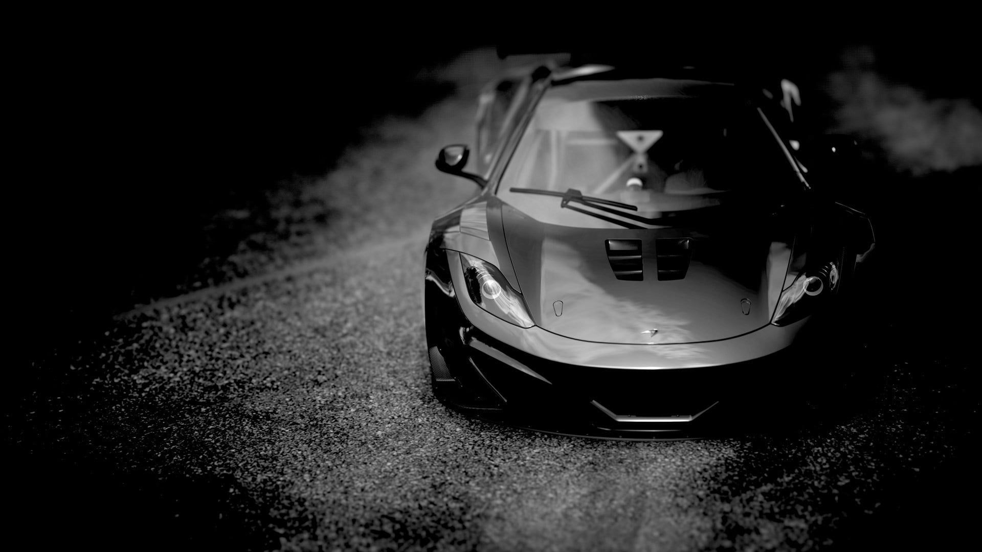 sports car, McLaren MP4-12C, black cars, motor vehicle, mode of transportation