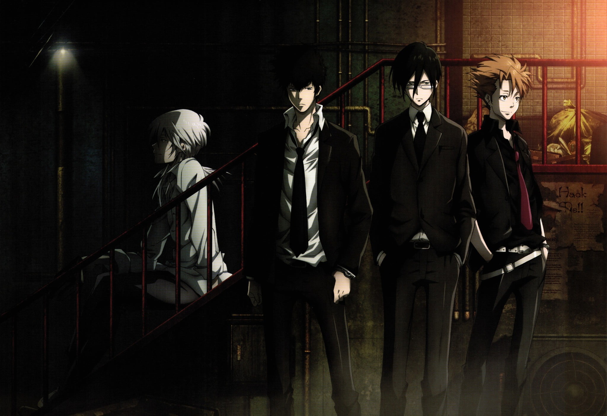 four male anime character digital wallpaper, Psycho-Pass, Shinya Kogami