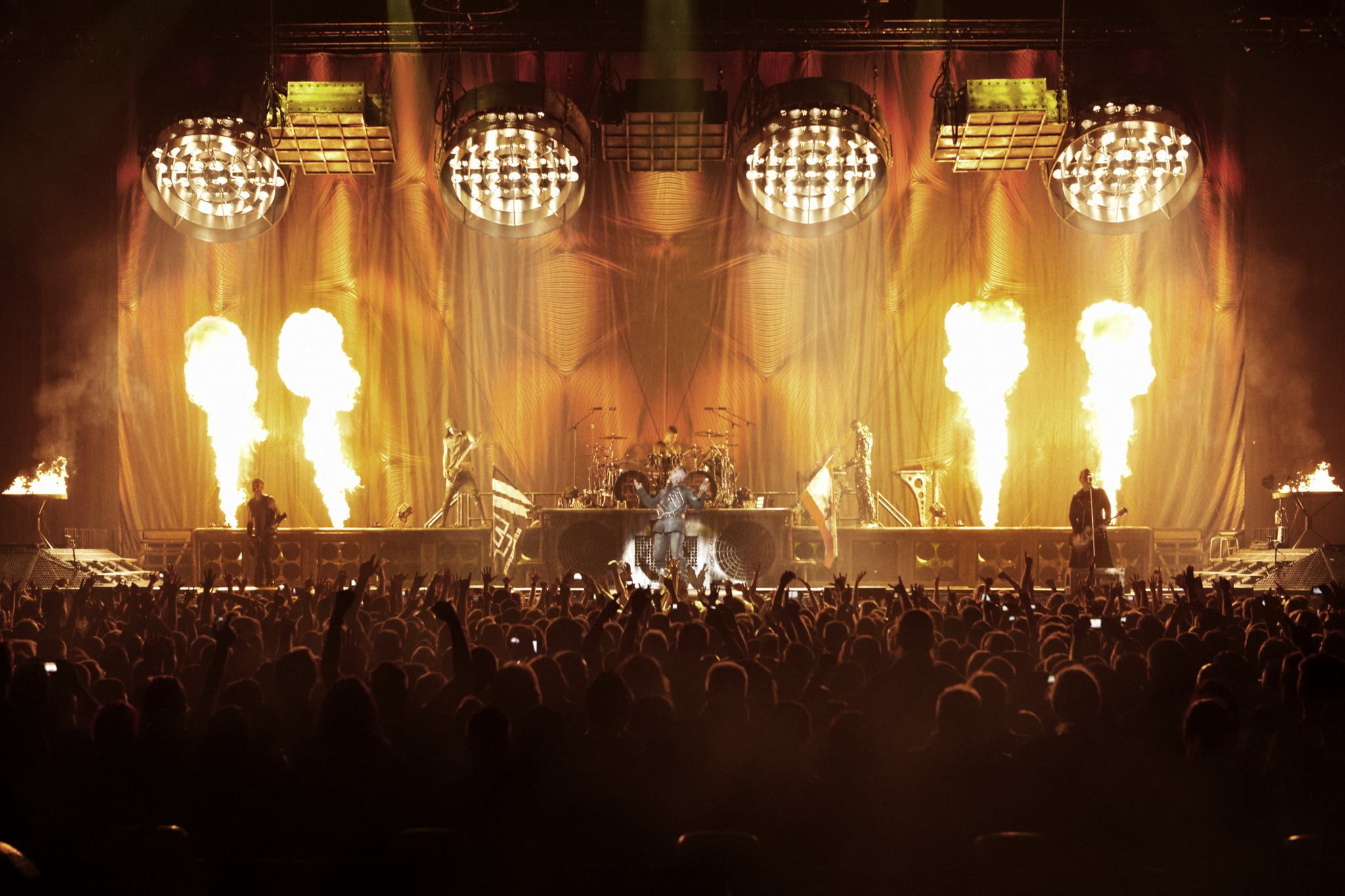Free Download Hd Wallpaper Concert Concerts Fire Heavy Industrial Metal Rammstein