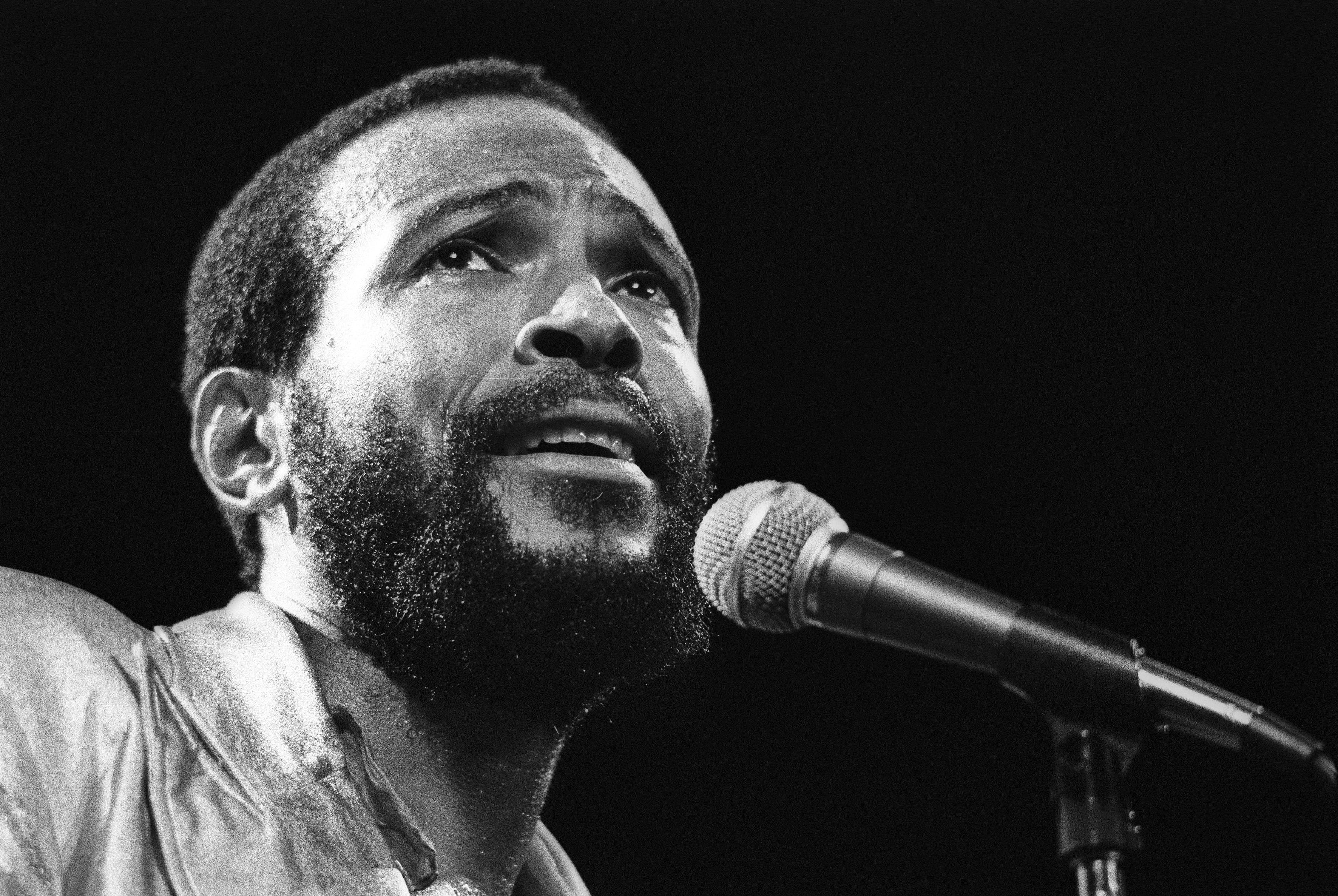 marvin gaye, grant lazlo, orchestra, motown, black microphone