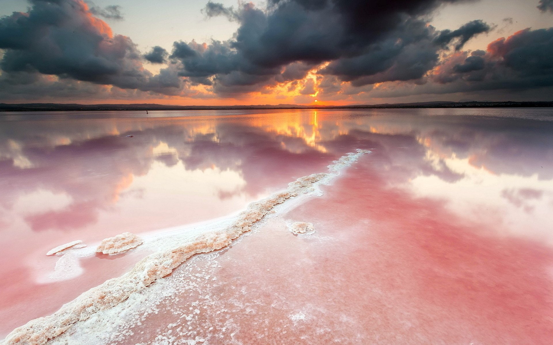 Earth, Reflection, Beach, Pastel, Sunset, water, cloud - sky