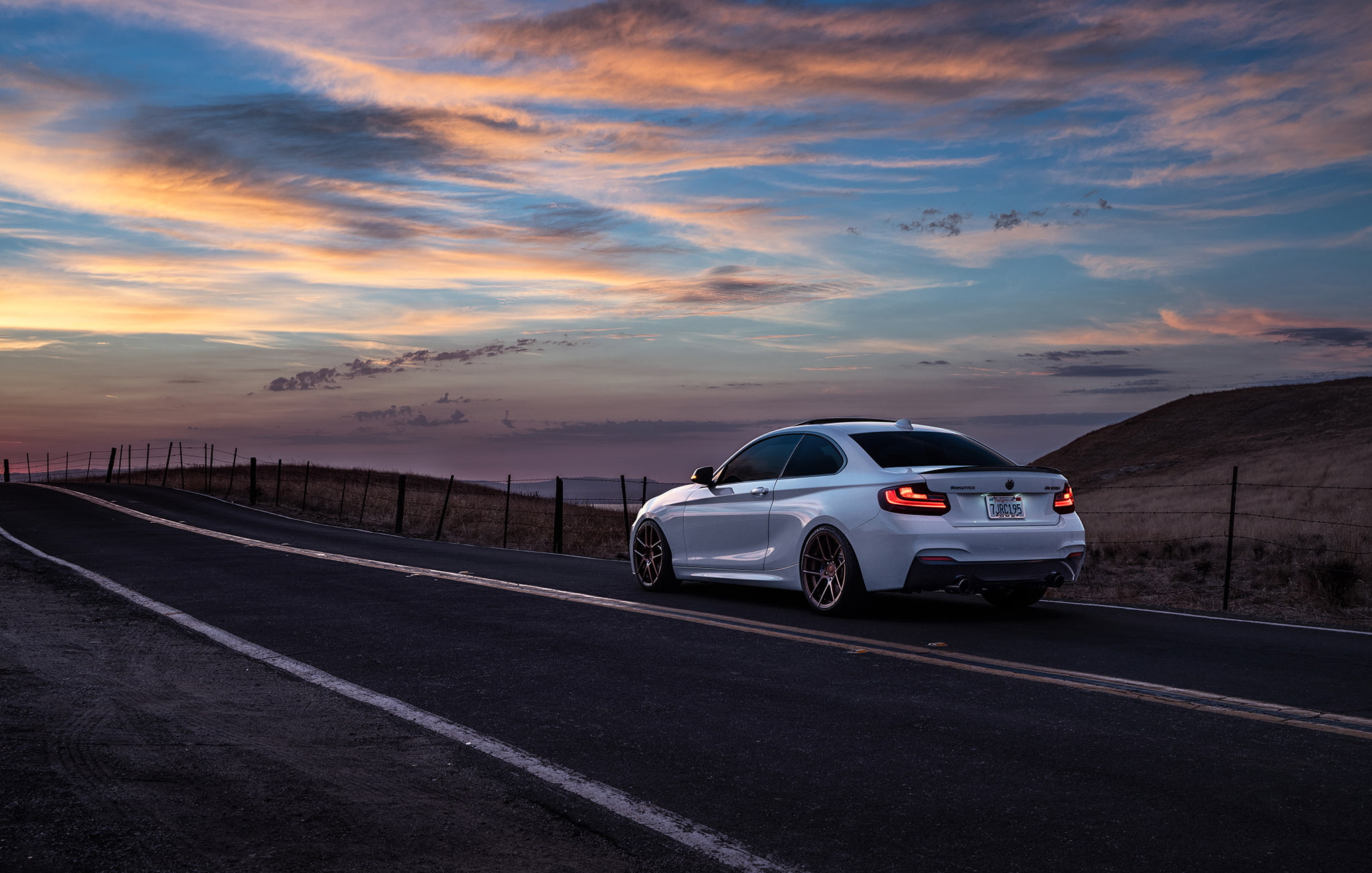 BMW, Car, Sunset, Sunrise, Mountains, Wheels, Before, Rear