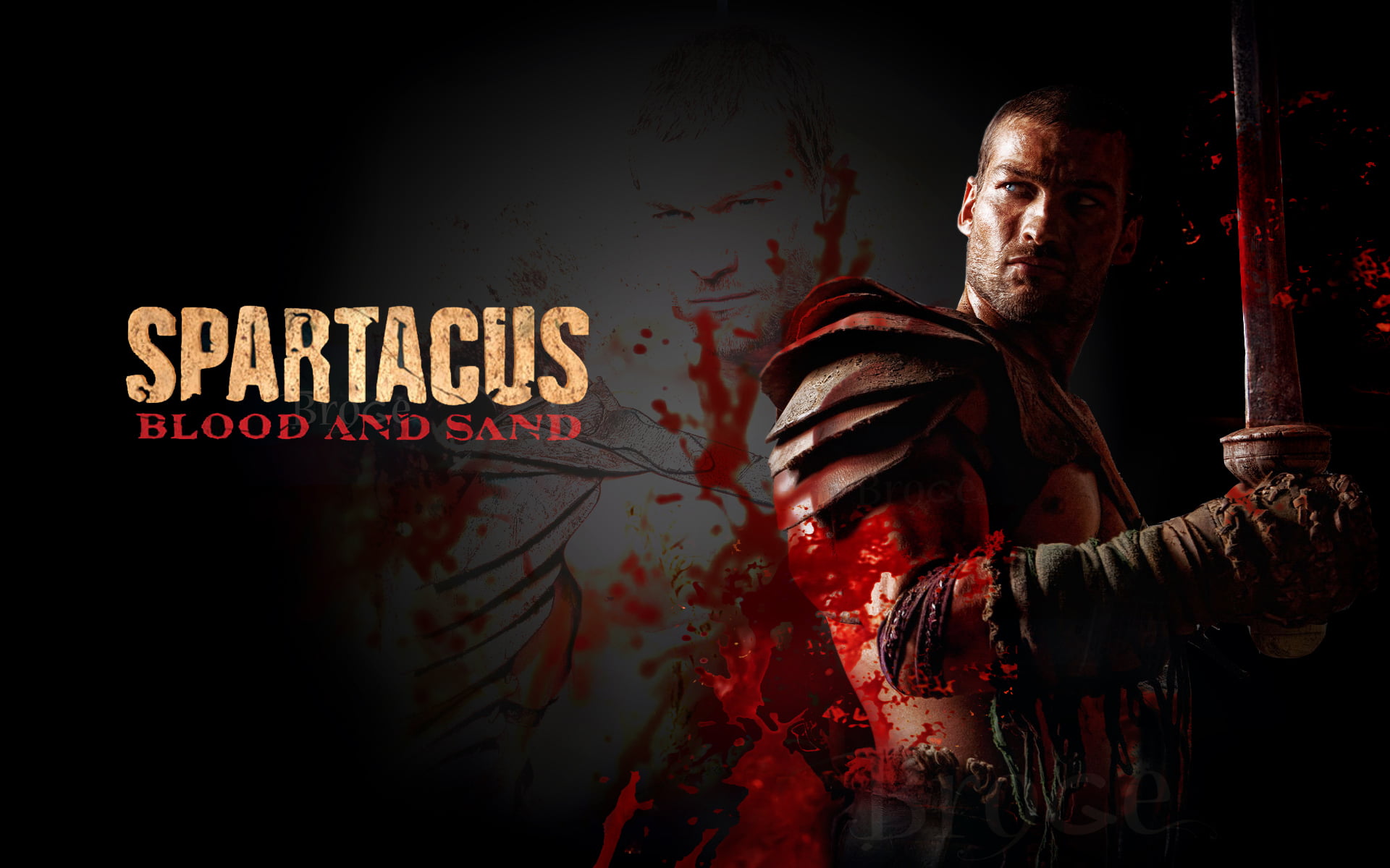 Stpartacus wallpaper, warrior, Gladiator, Spartacus, sand and blood