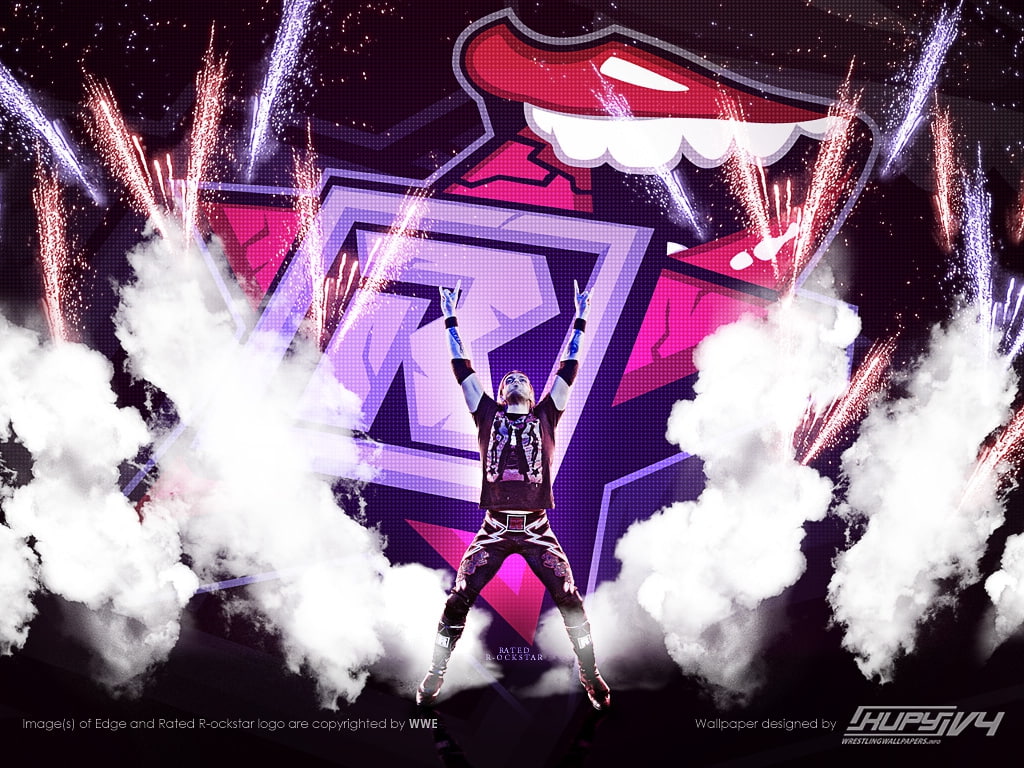Edge Rated-R Superstar Edge Rockstar entrance Sports Wrestling HD Art