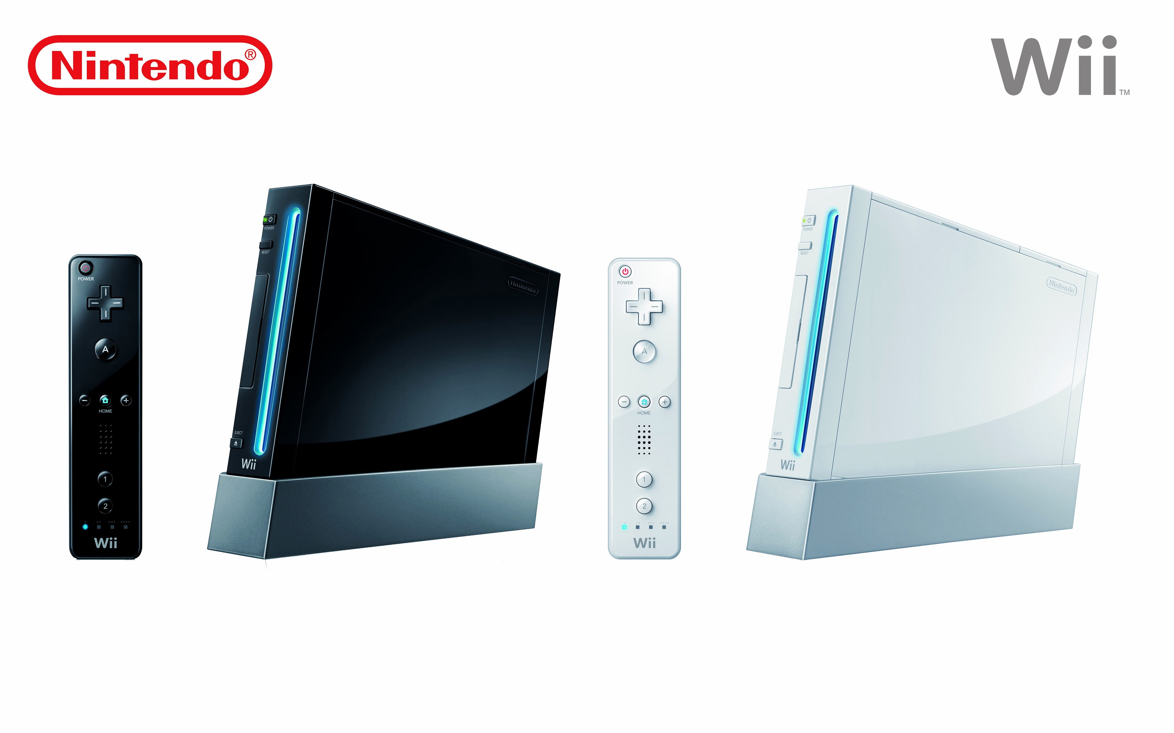 Wii, consoles, Nintendo, video games, simple background, white background
