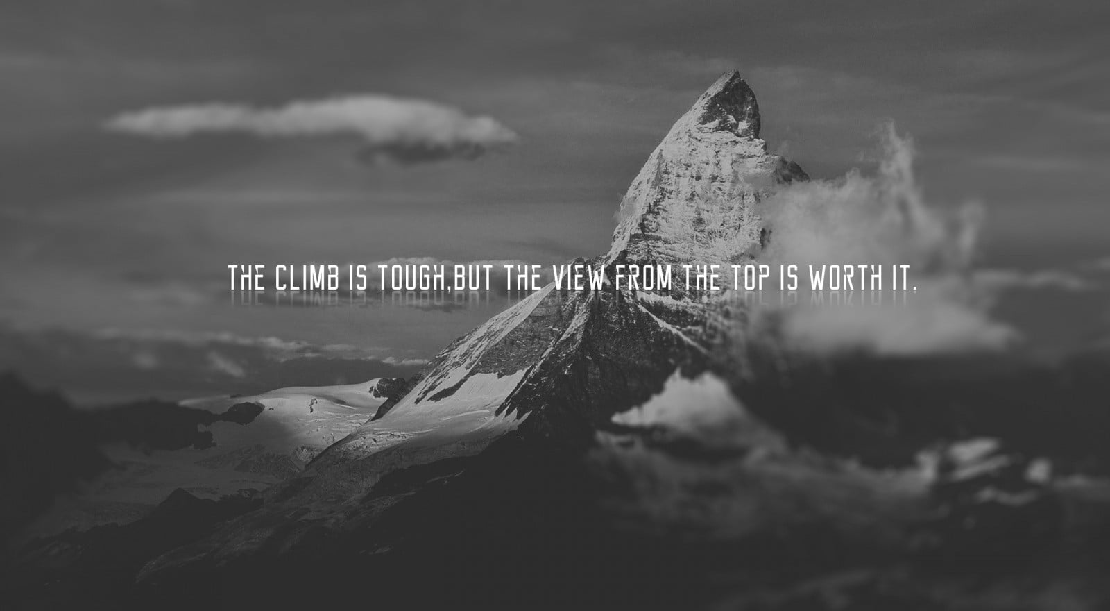 mountain with text overlay, quote, motivational, cloud - sky