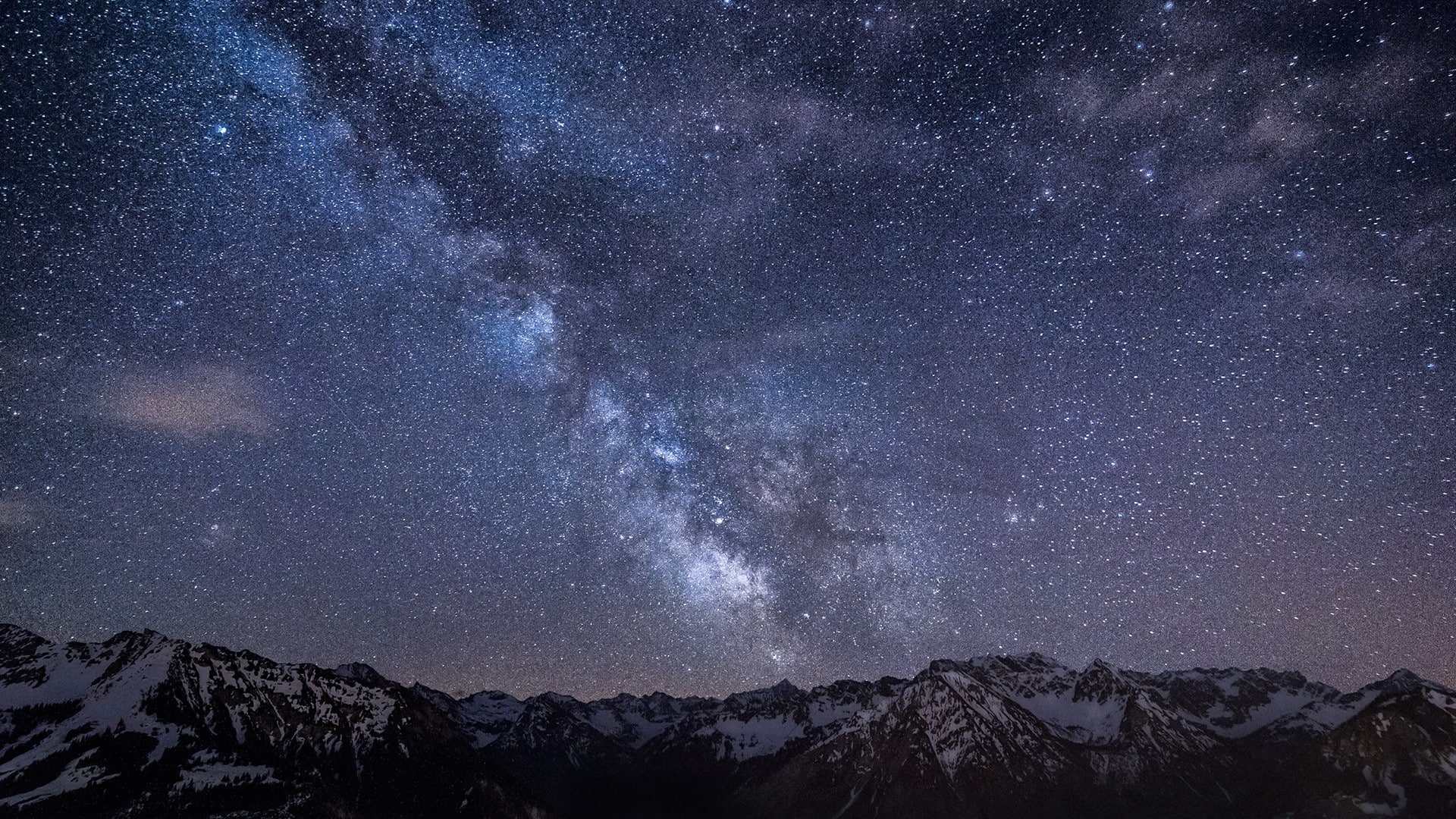 nature, mountains, Milky Way, skyscape, starry night