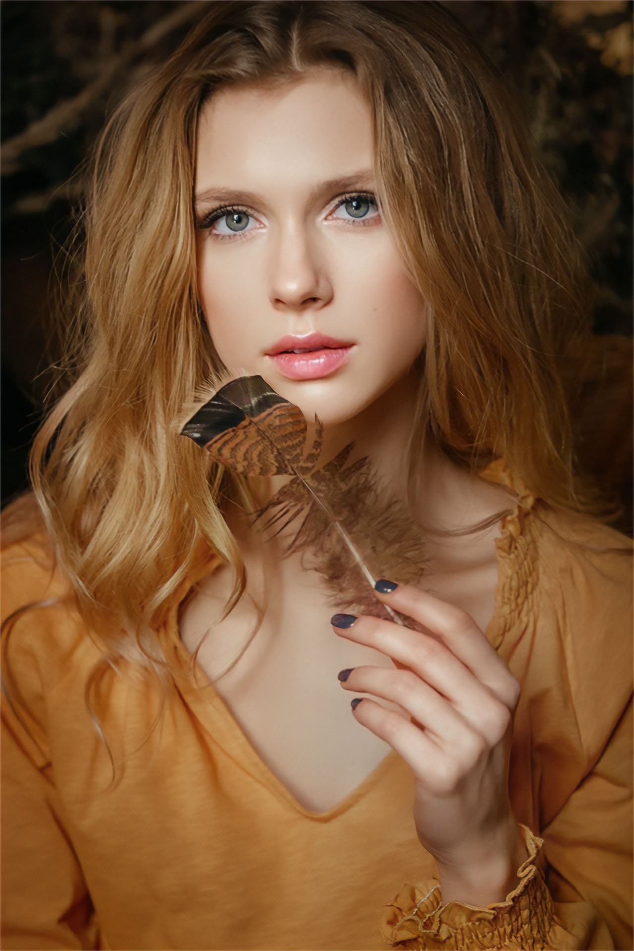 Elizaveta Podosetnikova, model, Russian, blonde, face
