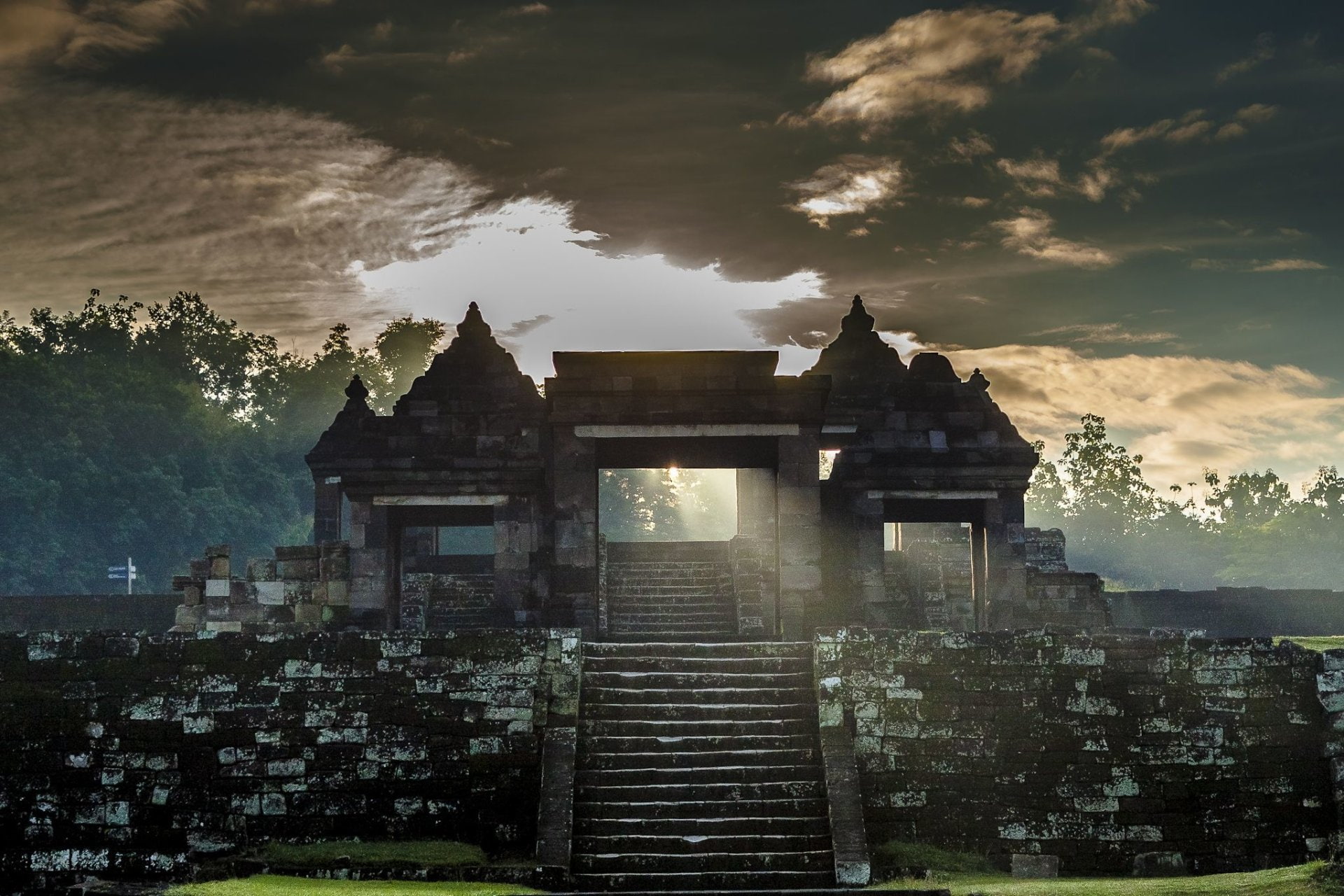 Temples, Ratu Boko, Indonesia, Java (Indonesia)