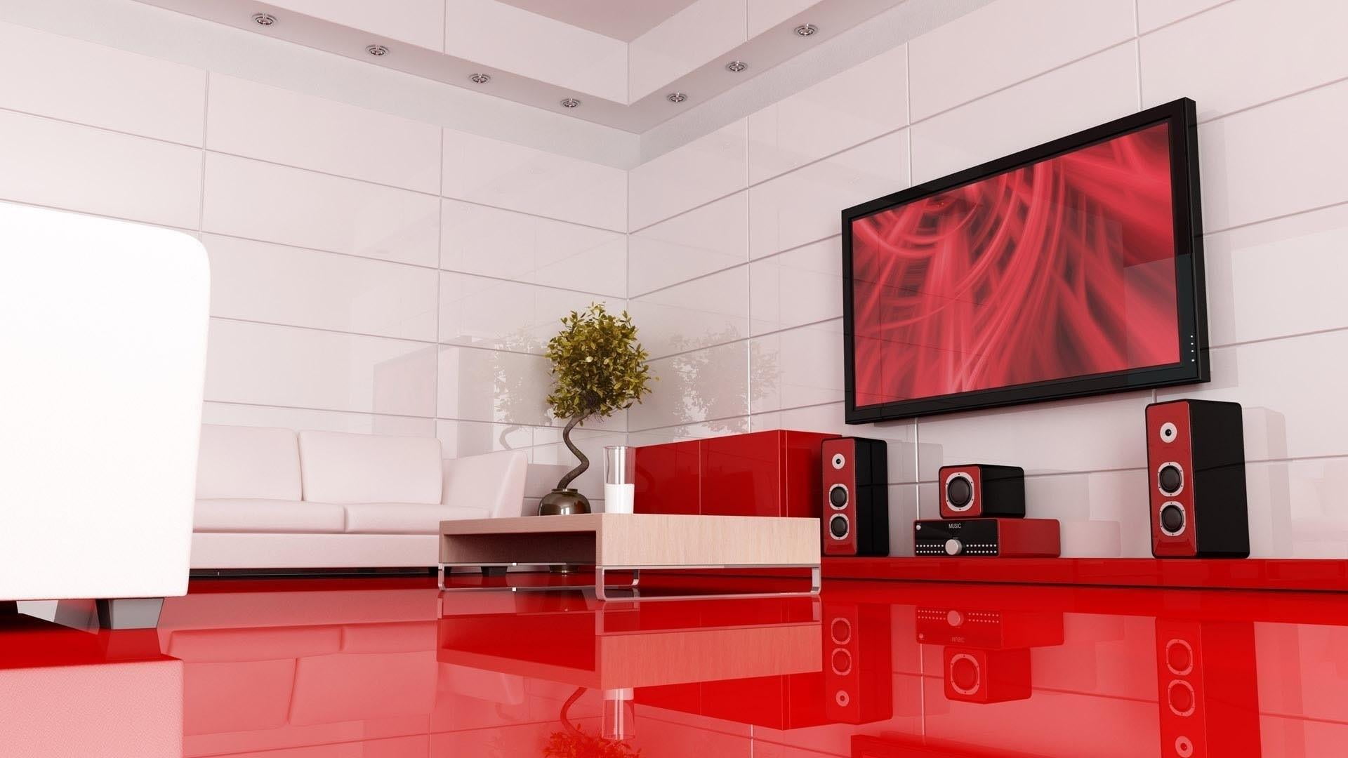 technics, red, wall - building feature, plant, built structure