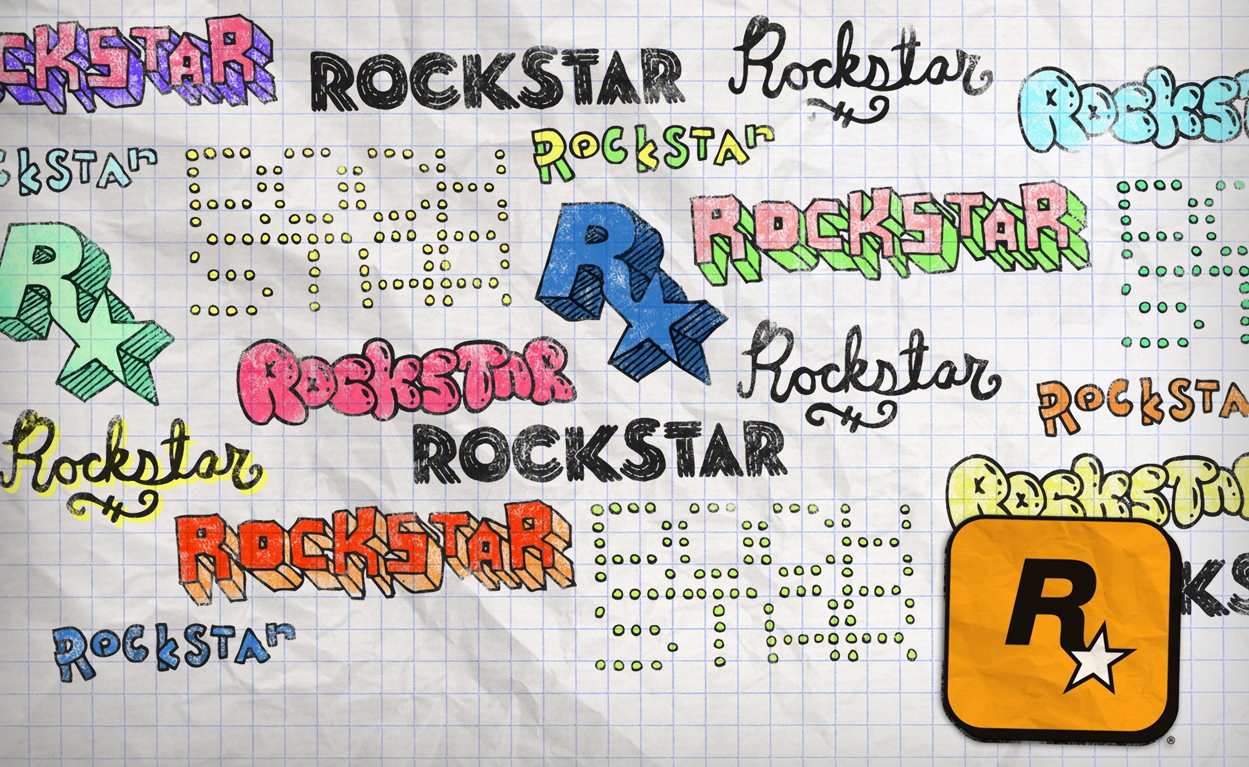 Doodle, rockstar clip arts, Games, Rockstar Games, text, communication