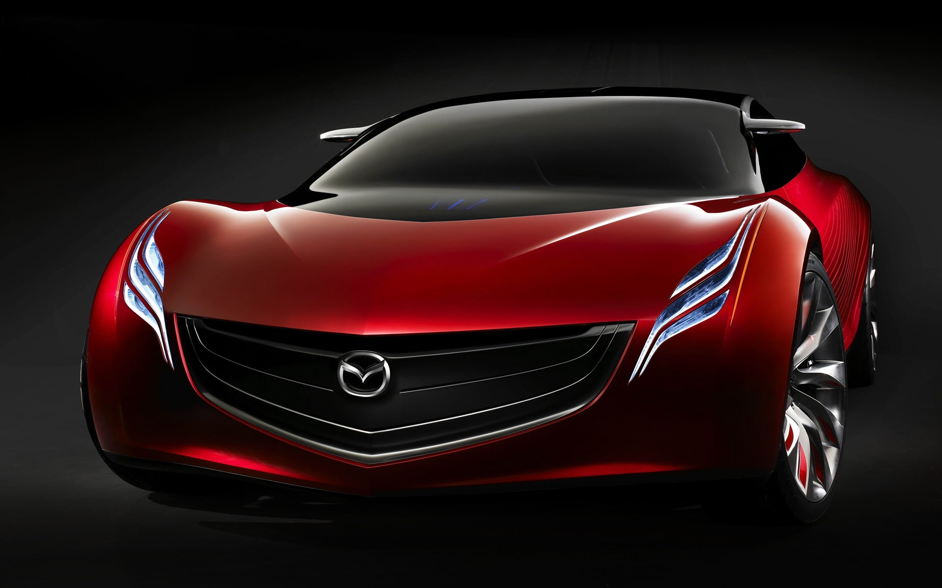 Mazda Ryuga Concept 2, red mazda car