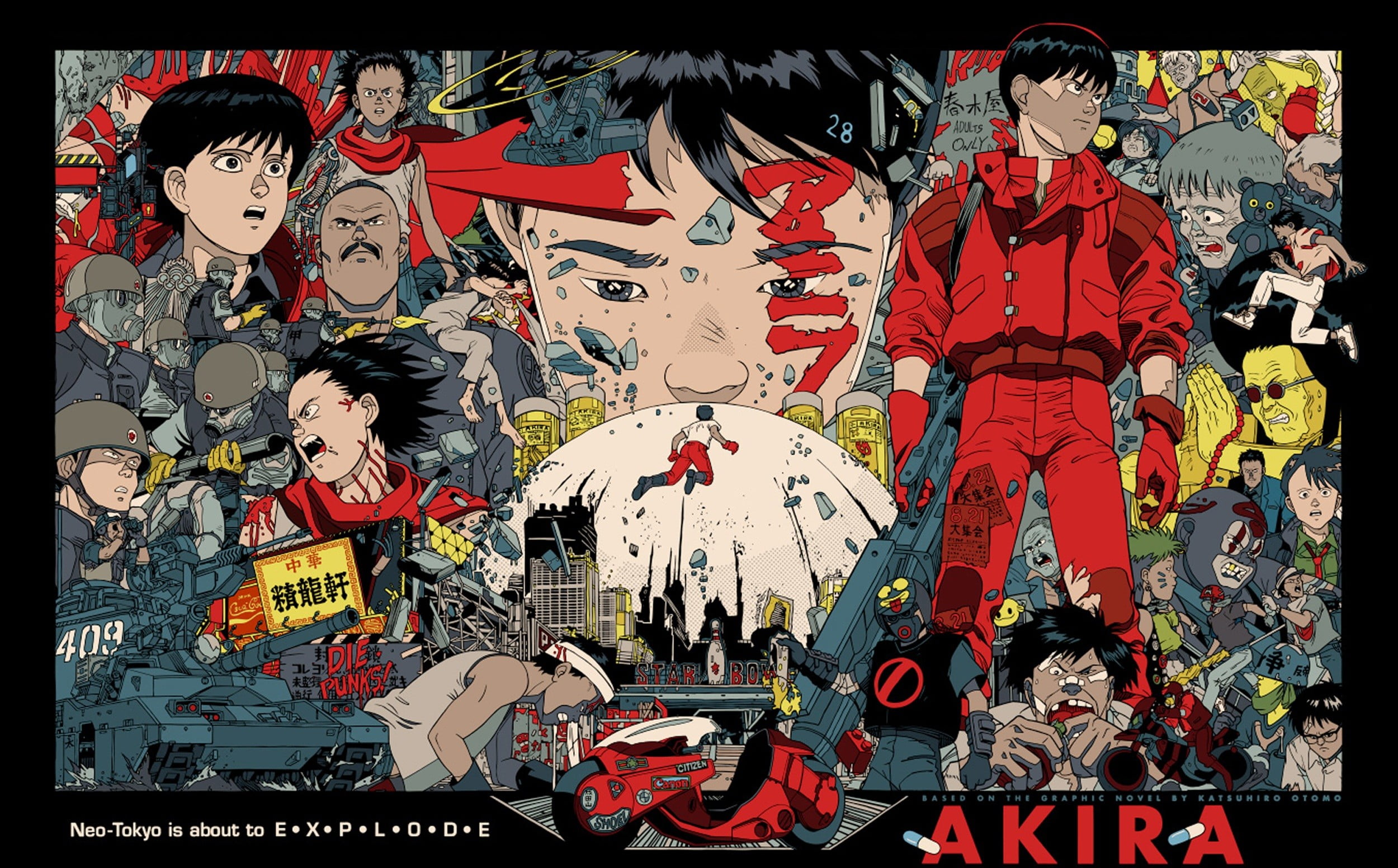 Akira digital wallpaper, anime, Japan, katsuhiro otomo, anime boys