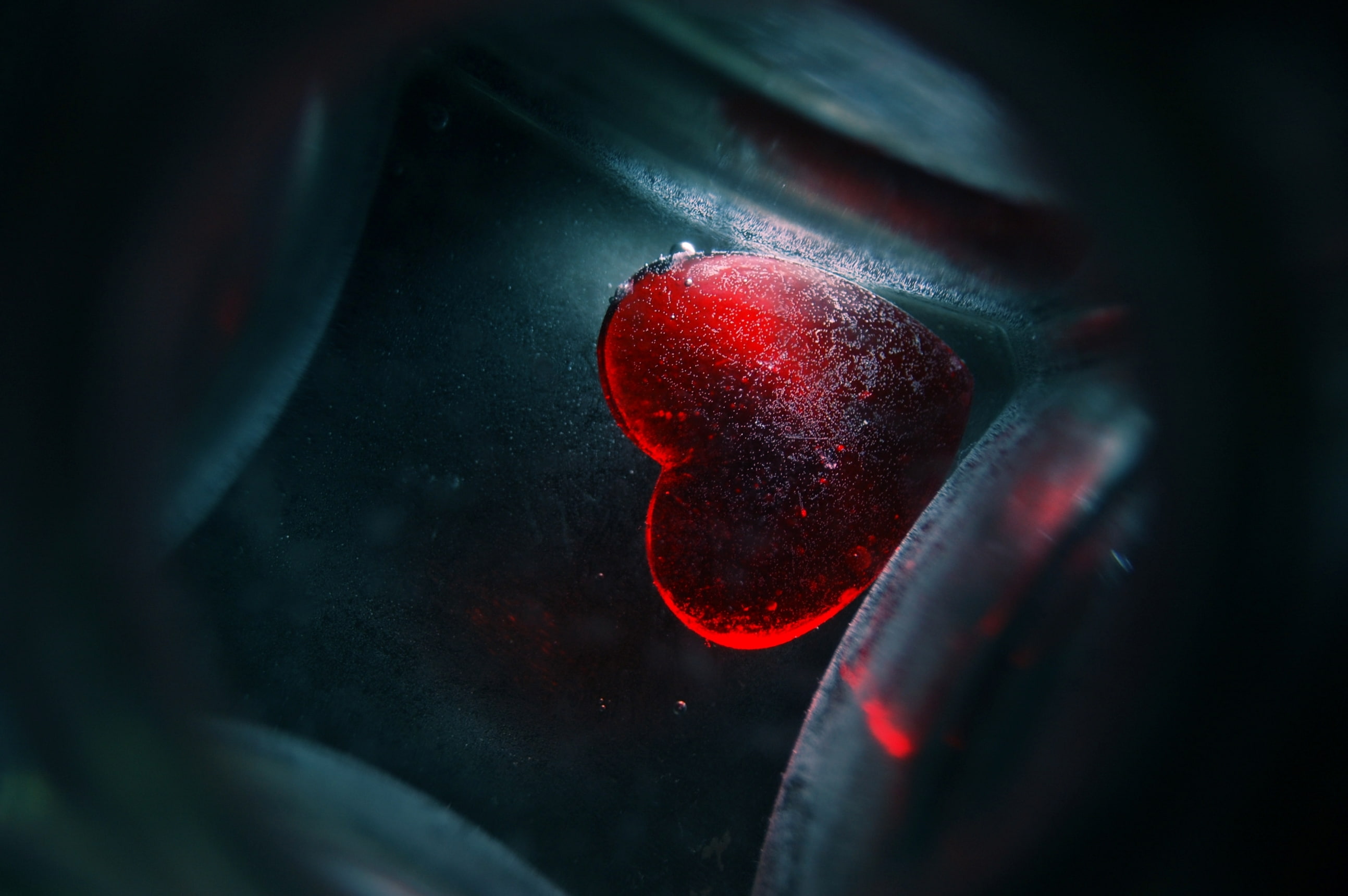 mood, red, heart, wallpapers, glass, My life inside your heart