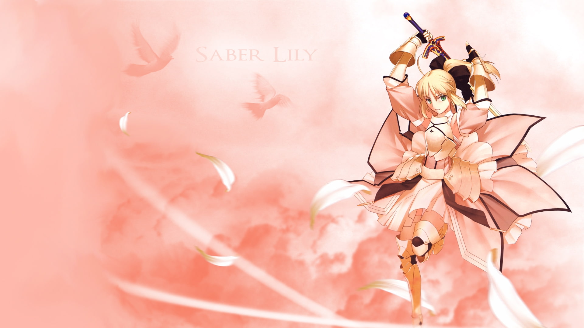 blondes fatestay night fate unlimited codes saber saber lily detached sleeves 1920x1080 wallpap Anime Fate Stay Night HD Art