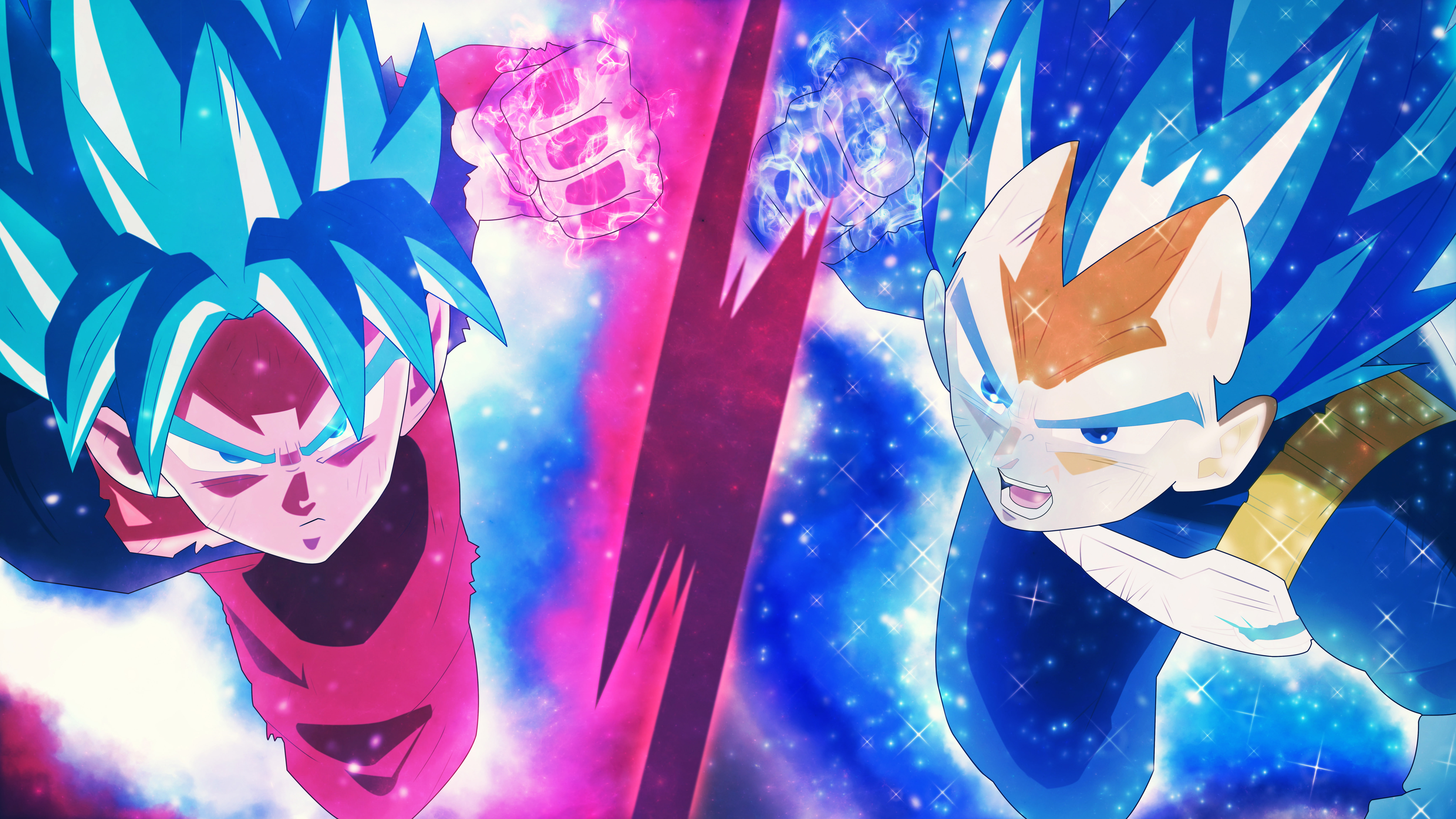 dragon ball super, anime, hd, 4k, 5k, 8k, blue, multi colored