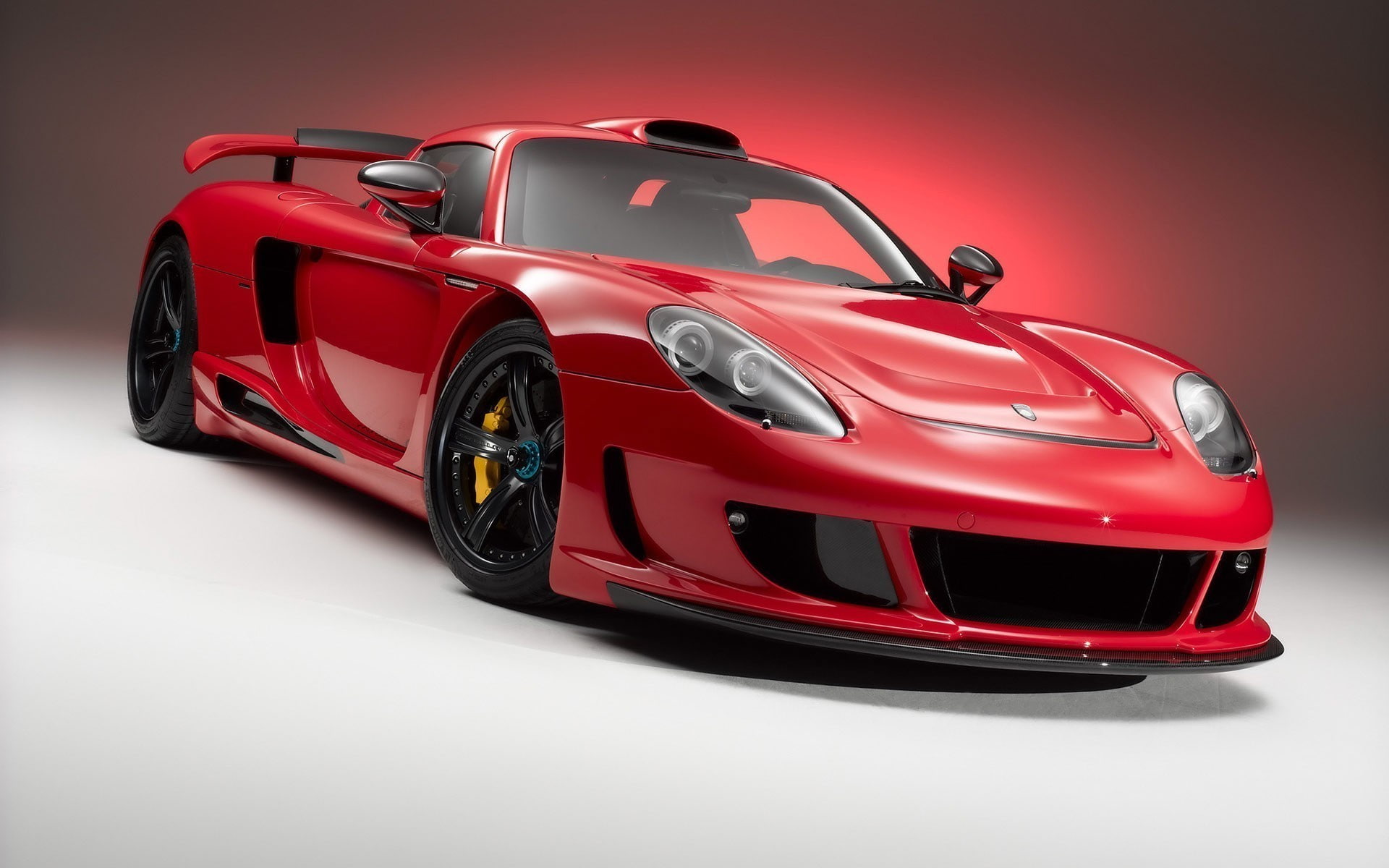 car, Porsche Carrera GT, Gemballa Mirage GT, red cars, vehicle