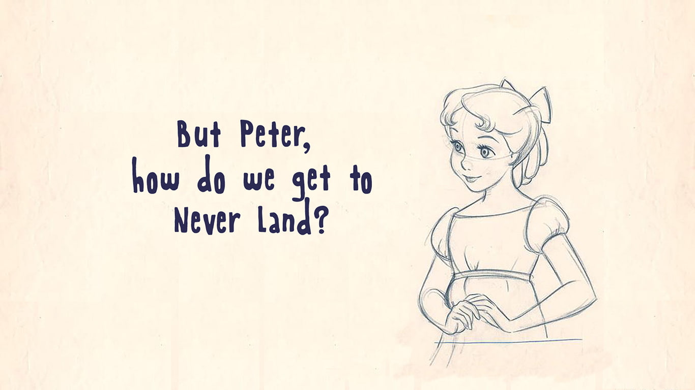 Wendy Darling Peter Pan Disney White Drawing Sketch HD, fantasy