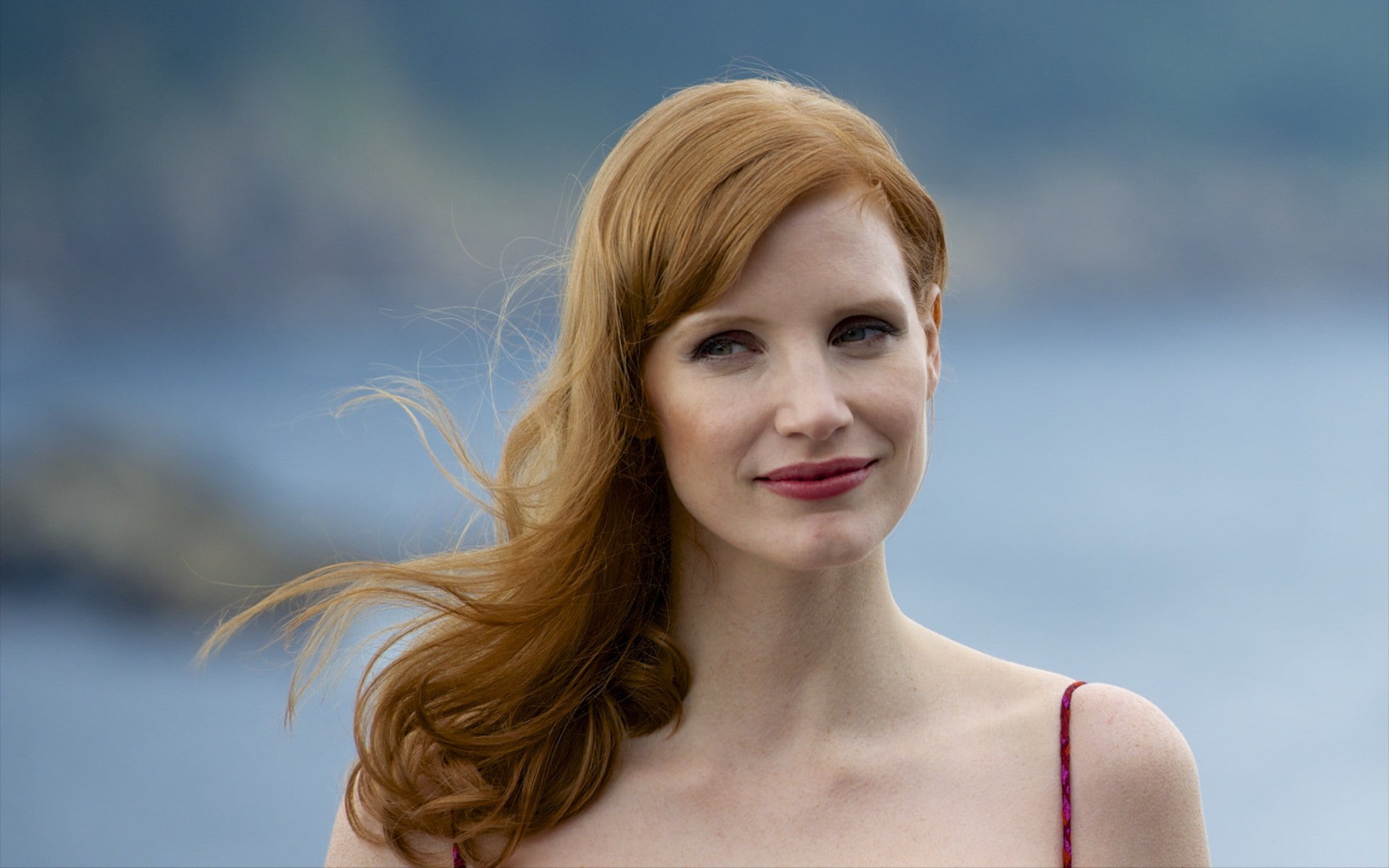 Jessica Chastain, women, redhead, actress, face, celebrity