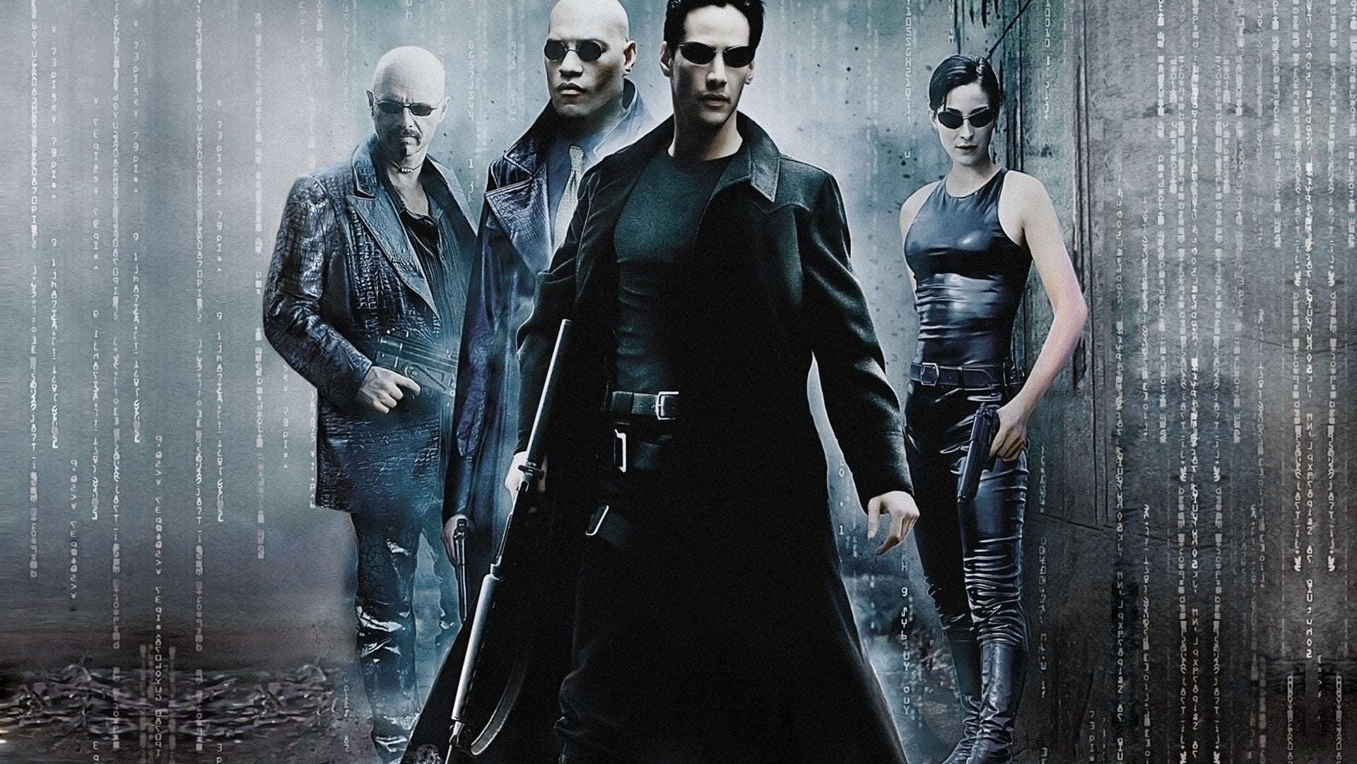 The Matrix, Carrie‑Anne Moss, Keanu Reeves, Laurence Fishburne