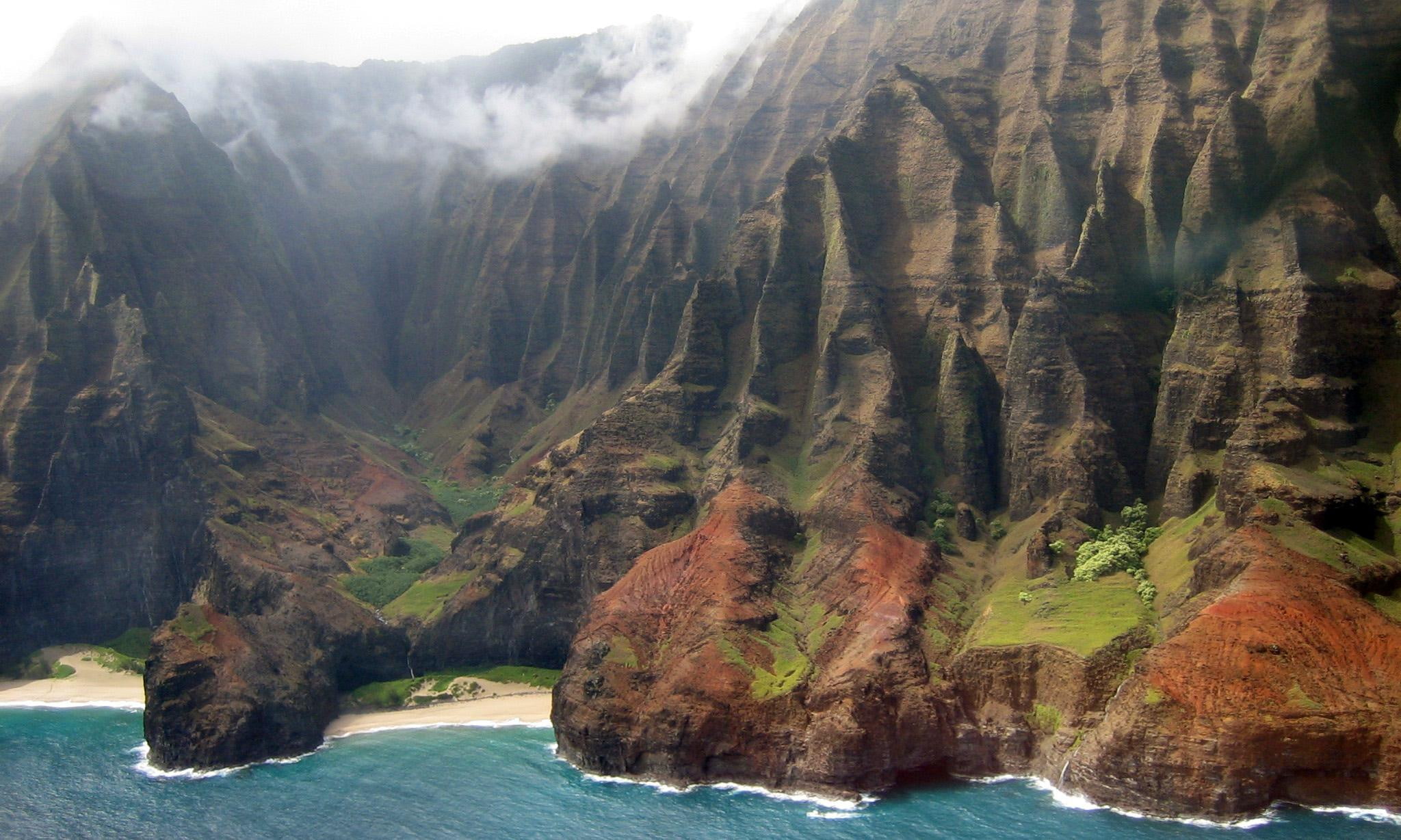 Na Pali, hawaii, park, national, nature, coast, 3d and abstract