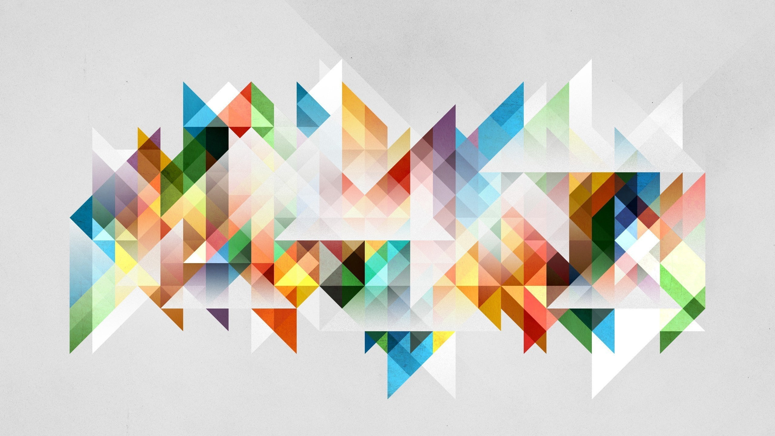 abstract, multi colored, studio shot, triangle shape, no people