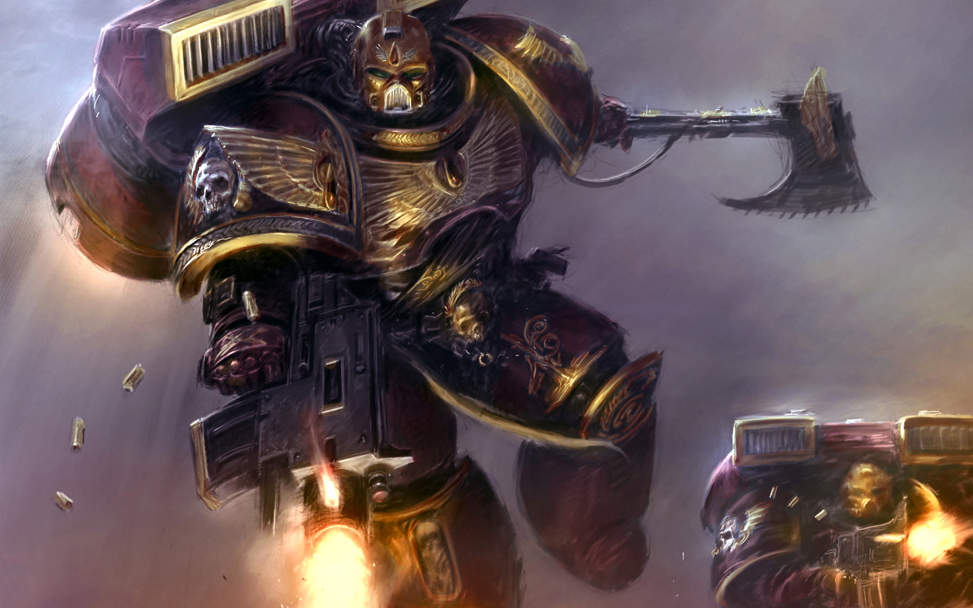 Warhammer 40K Space Marines HD, robot character photo, video games