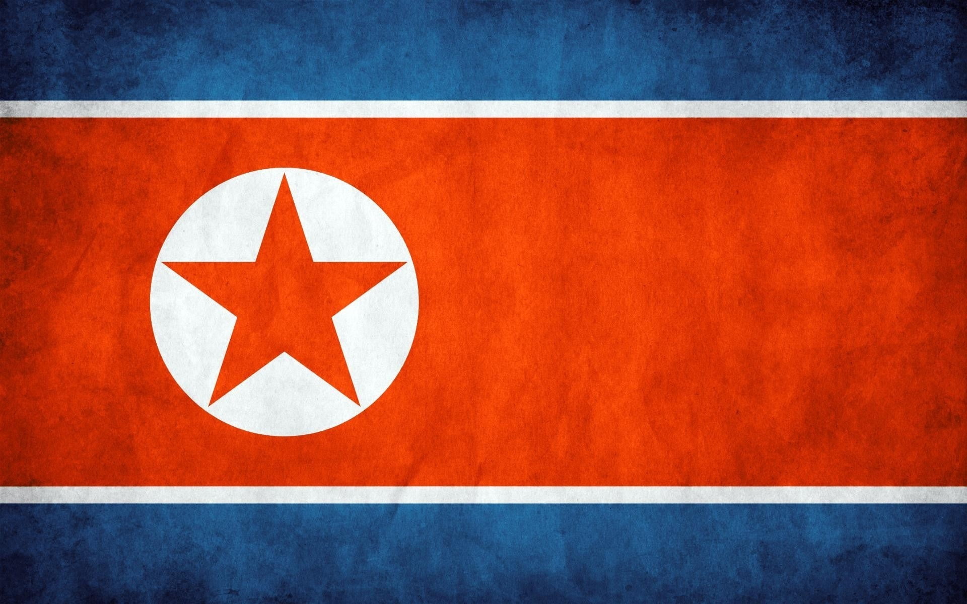 blue, red, and white star graphic flag, north korea, background