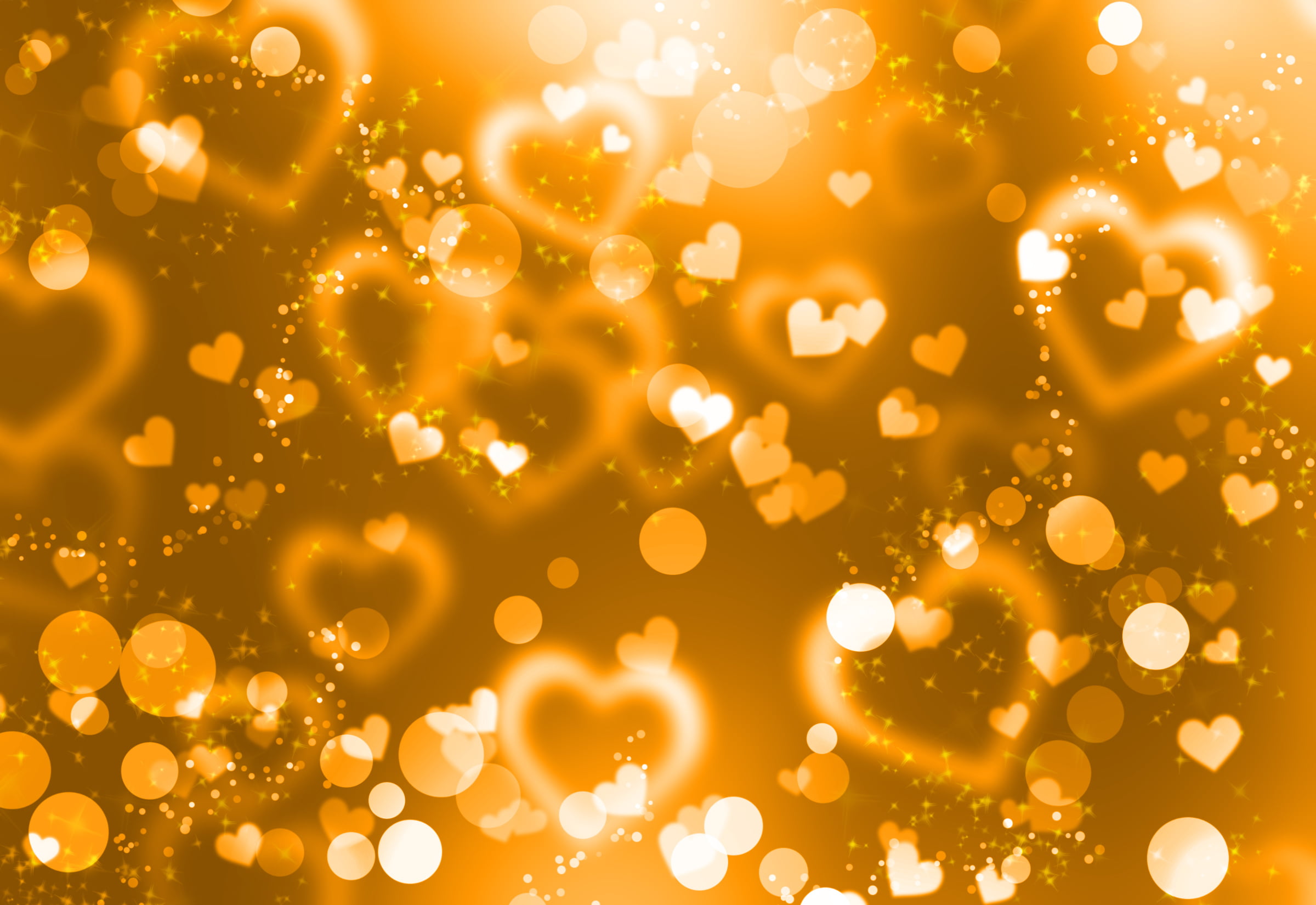 yellow hearts wallpaper, background, gold, backgrounds, abstract