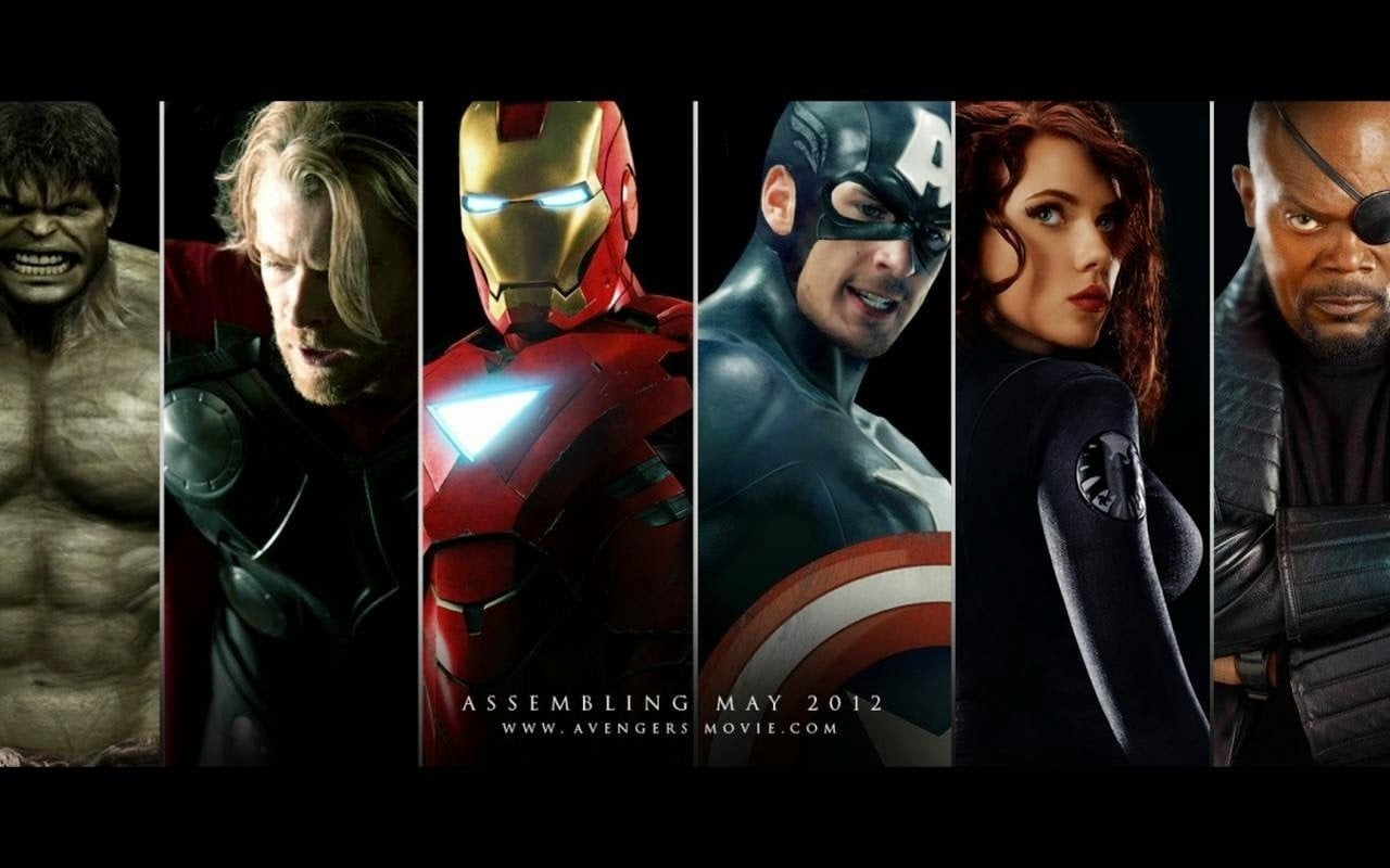 Assembling May 2012 wallpaper, Hulk, Iron Man, Thor, Captain America