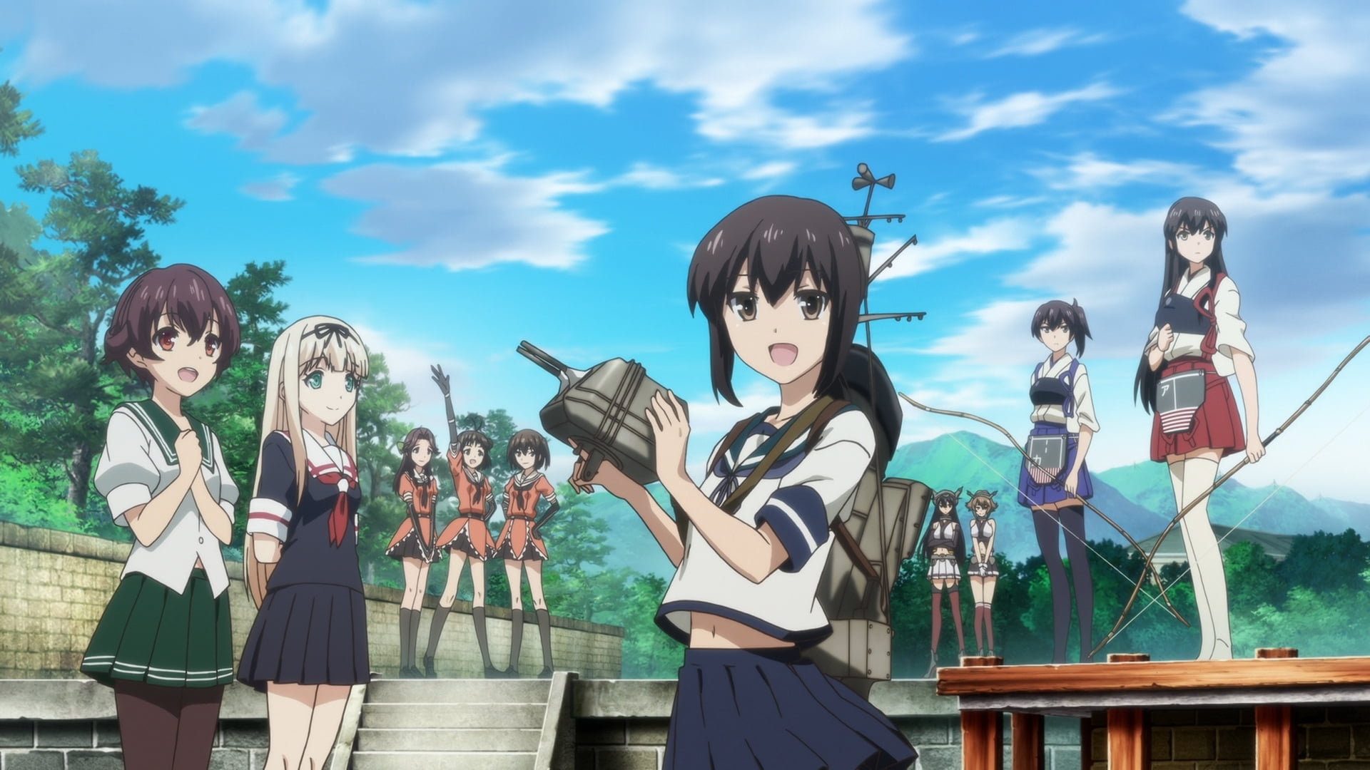 anime, anime girls, Anime screenshot, Kantai Collection, Fubuki (KanColle)