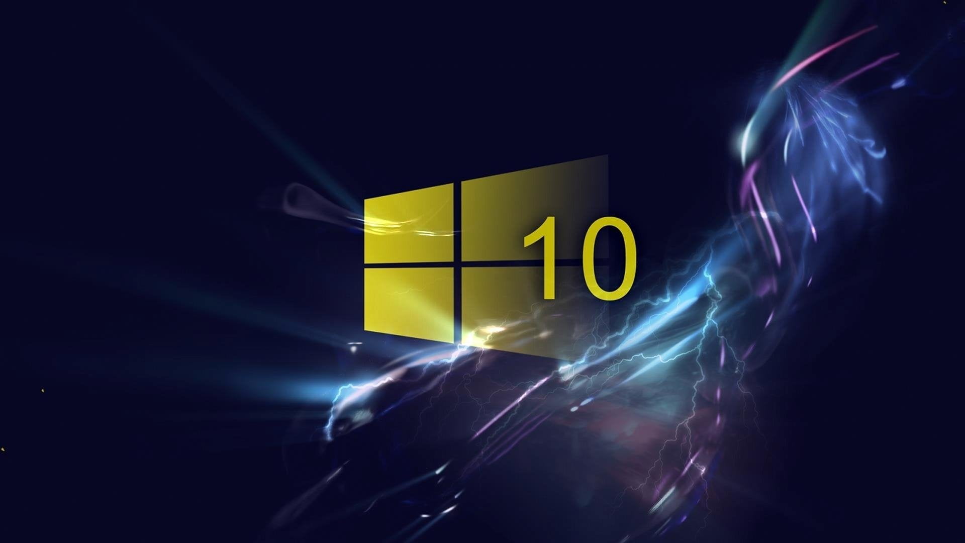 Windows 10, night, illuminated, motion, light - natural phenomenon