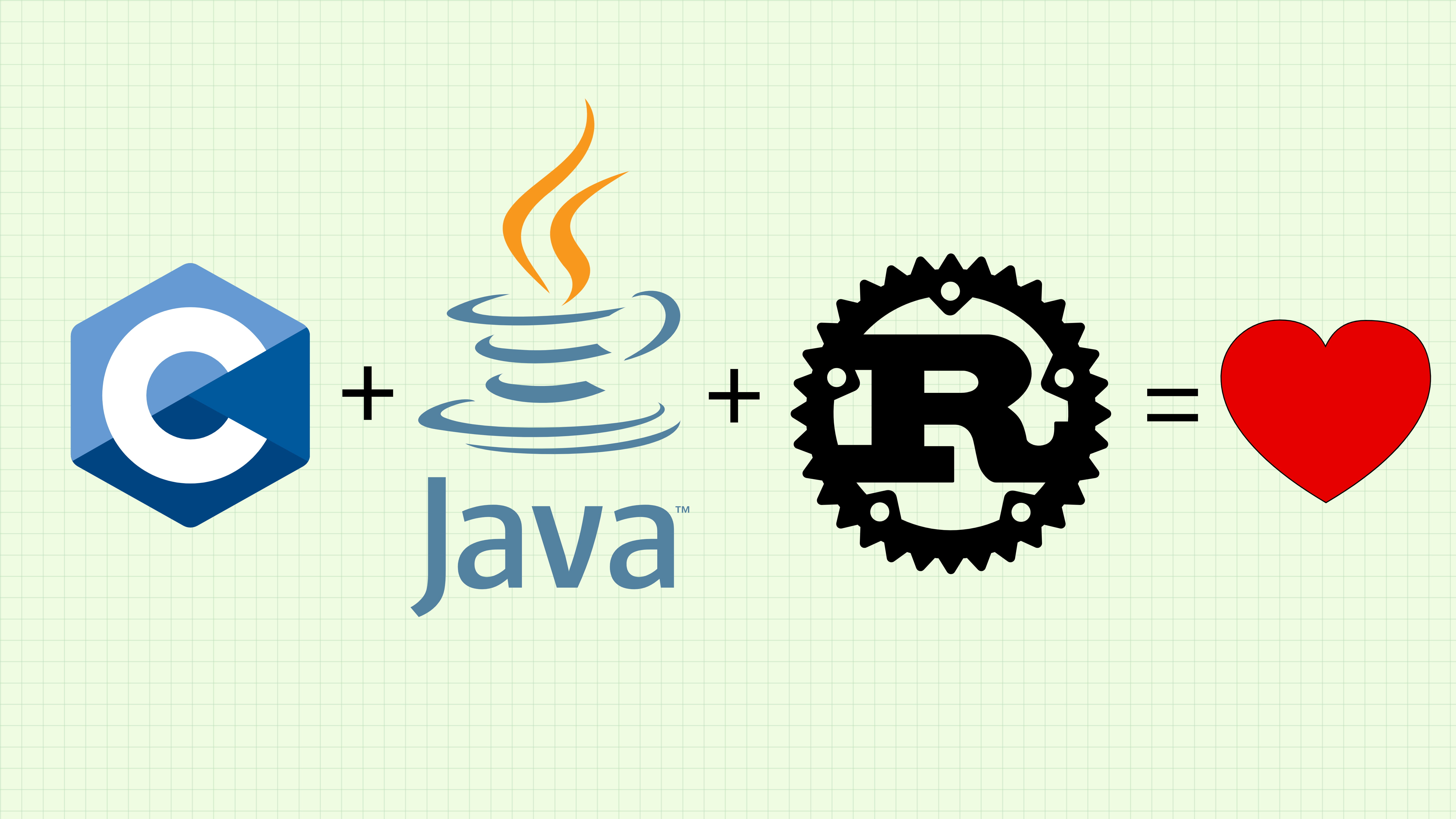 programming, C language, Java, Rust (programming language)