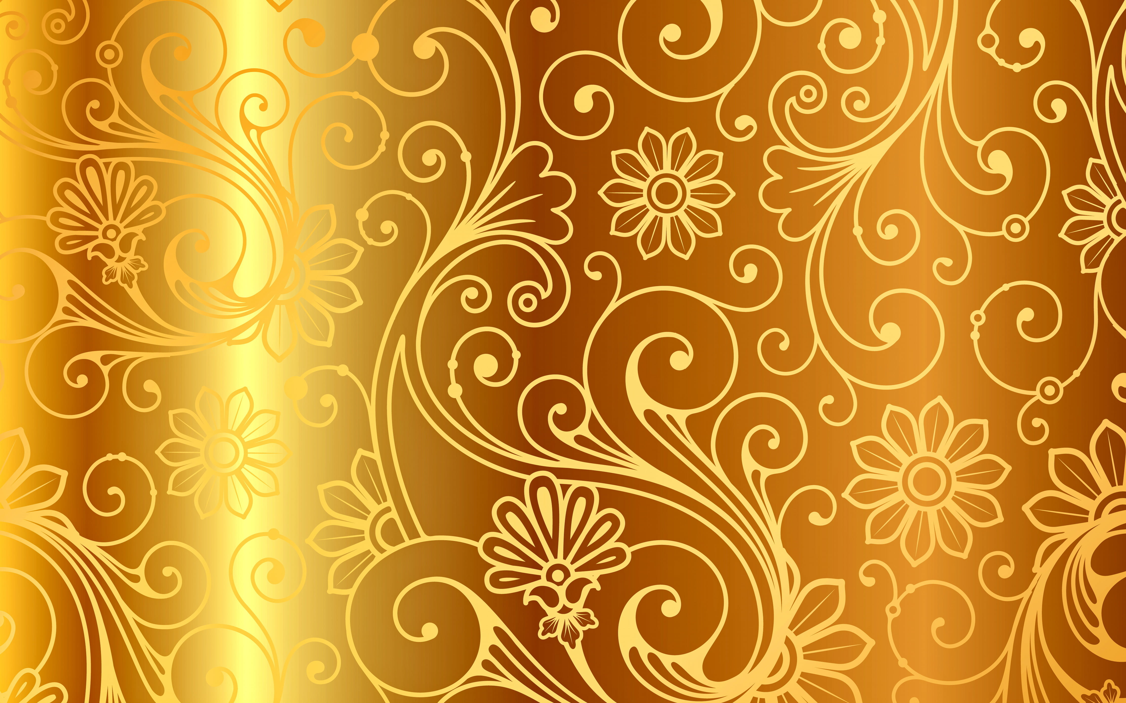brown wallpaper, background, gold, pattern, vector, golden, ornament