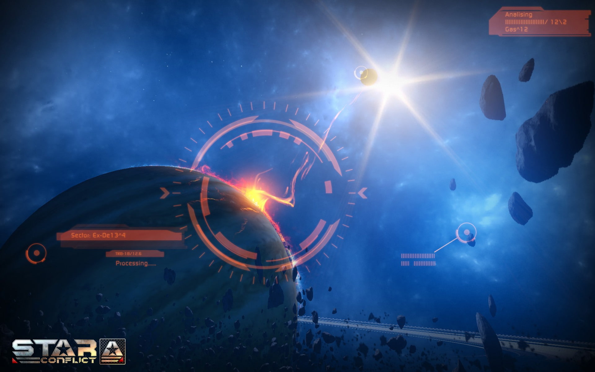 space, video games, Star conflict, lens flare, sky, night, nature