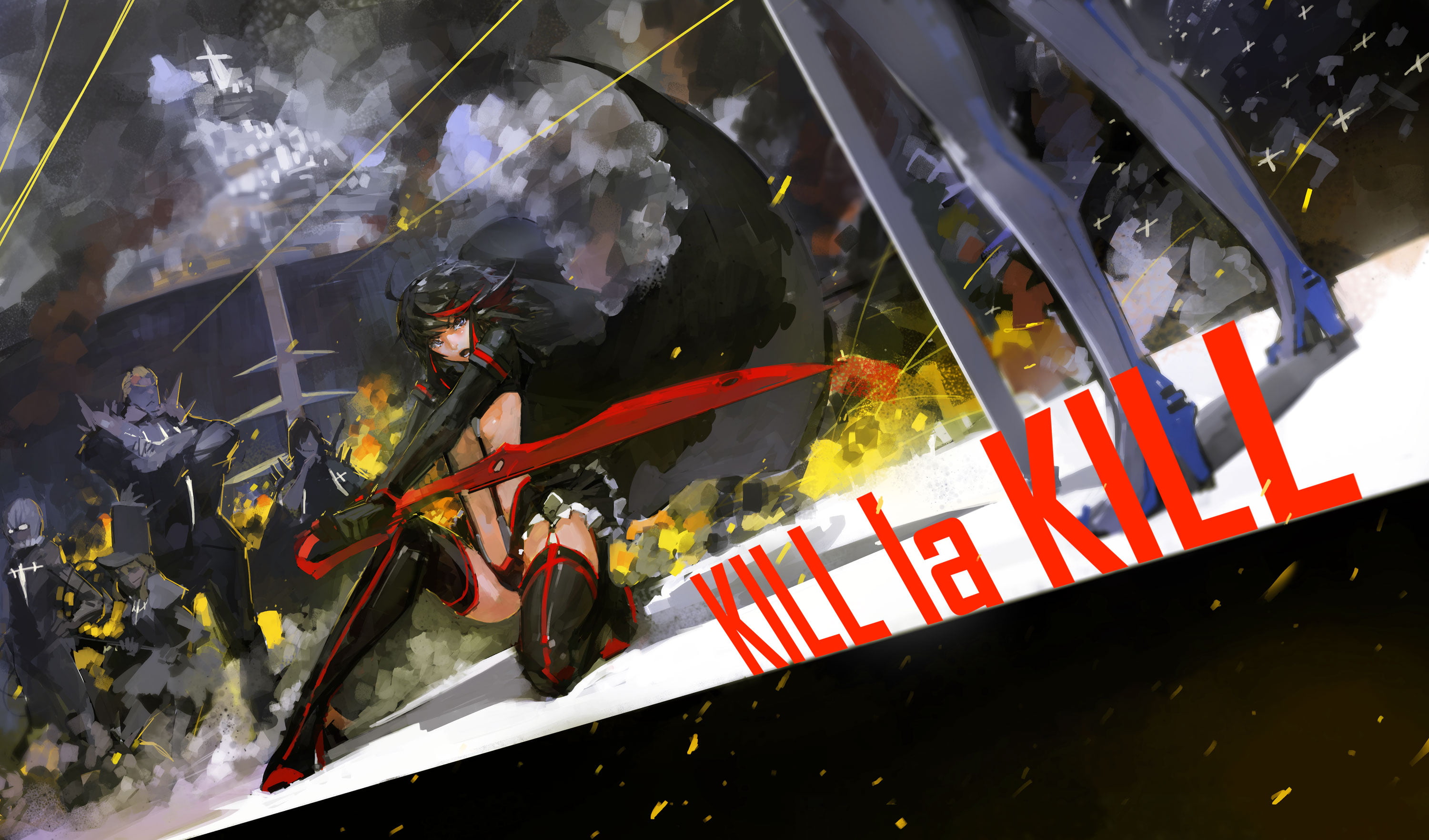 Kill la Kill poster, anime, anime girls, Matoi Ryuuko, Kiryuin Satsuki